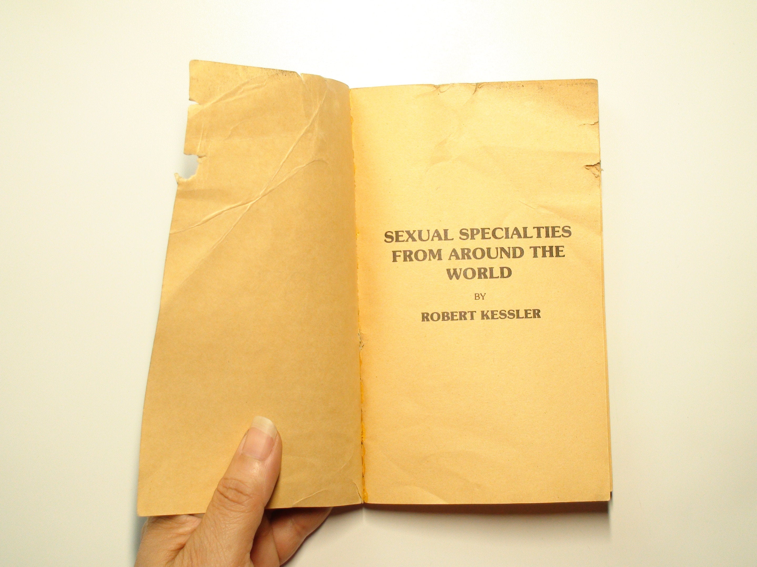 Sexual Specialties from Around the World, Robert Kessler, Illustrated, 1983