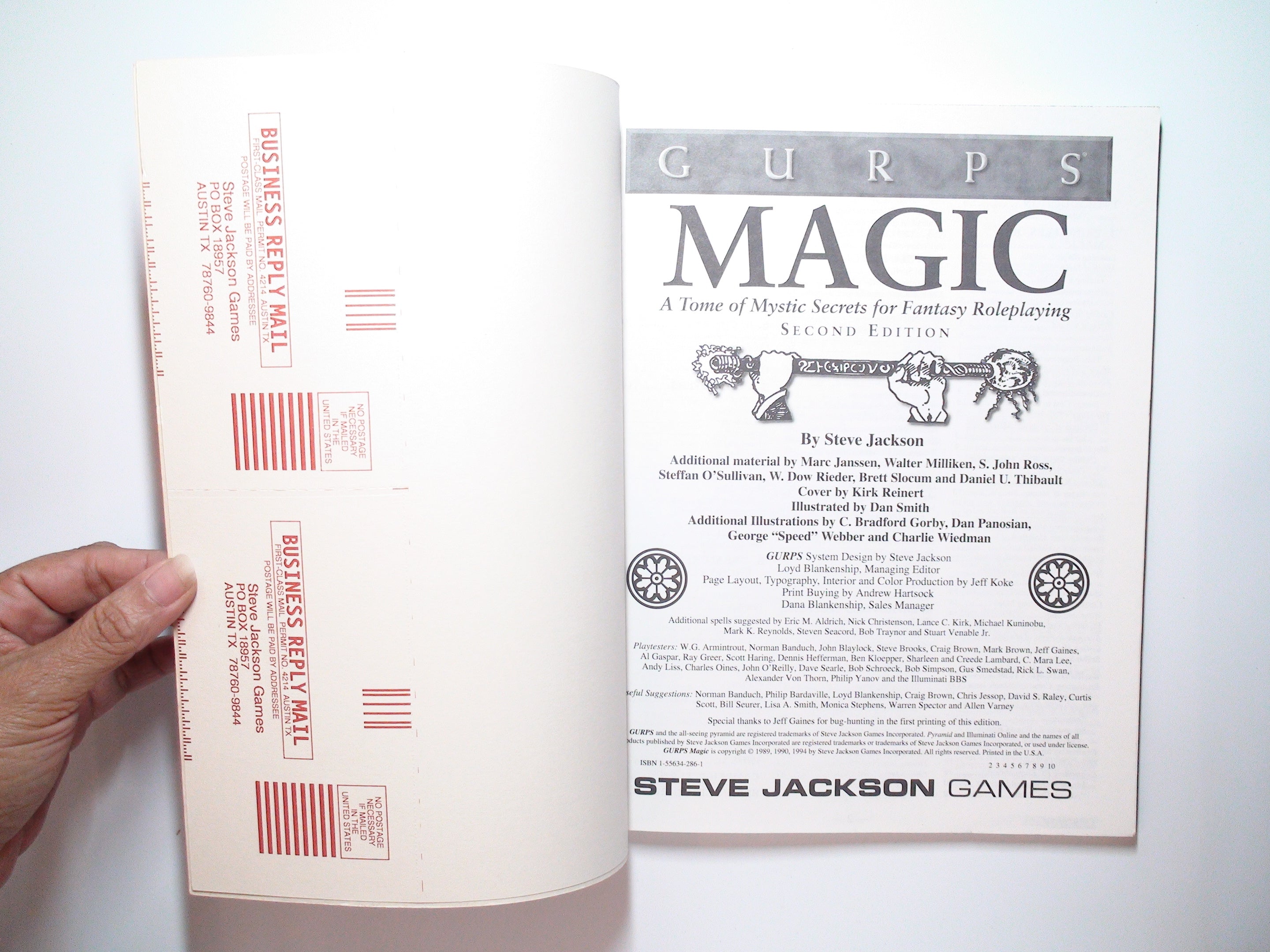 Gurps Magic, Tome of Mystic Secrets, Steve Jackson Games, 2nd Ed, 1994