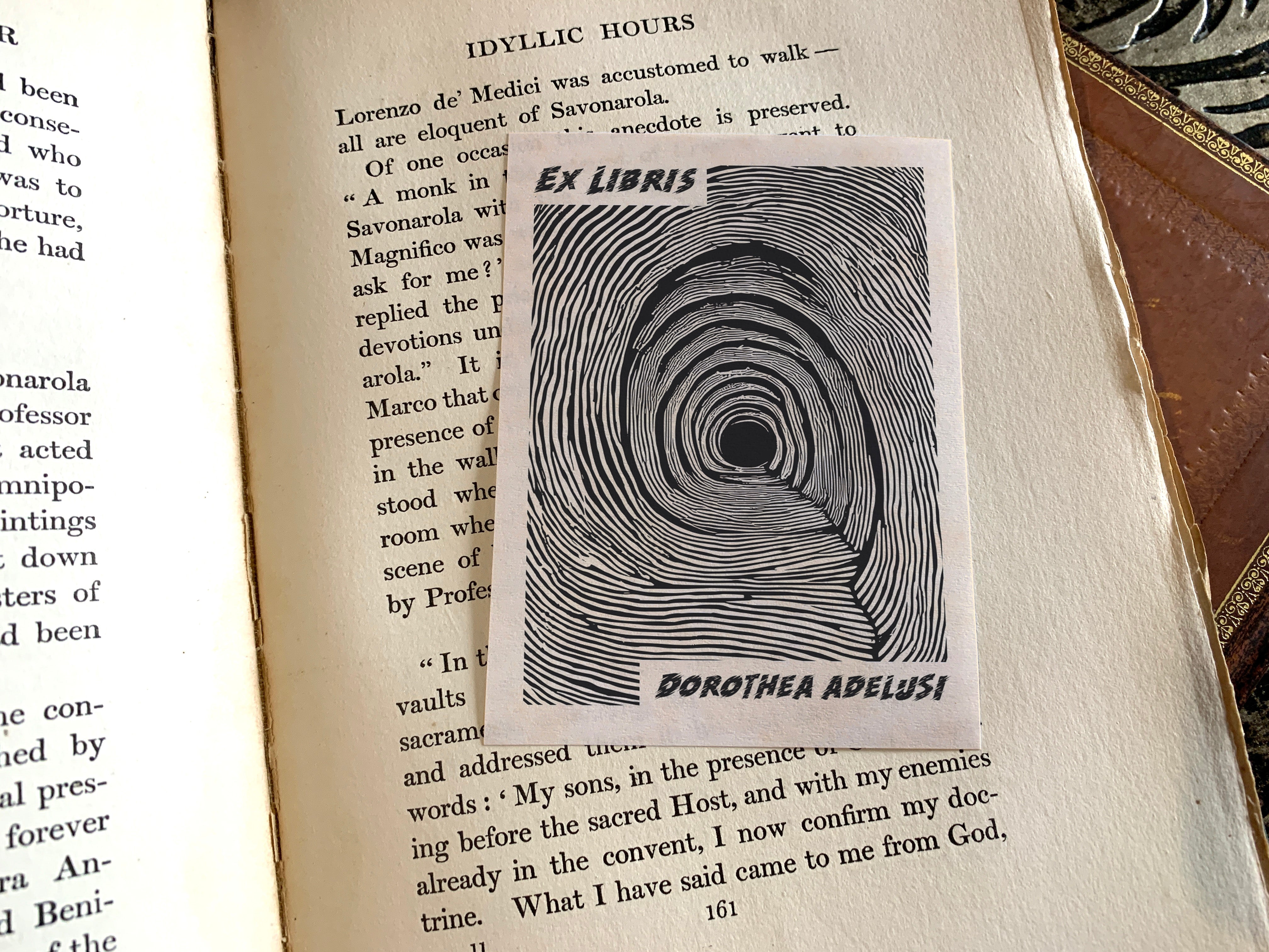 Rabbit Hole, Personalized Ex-Libris Bookplates, Crafted on Traditional Gummed Paper, 3in x 4in, Set of 30