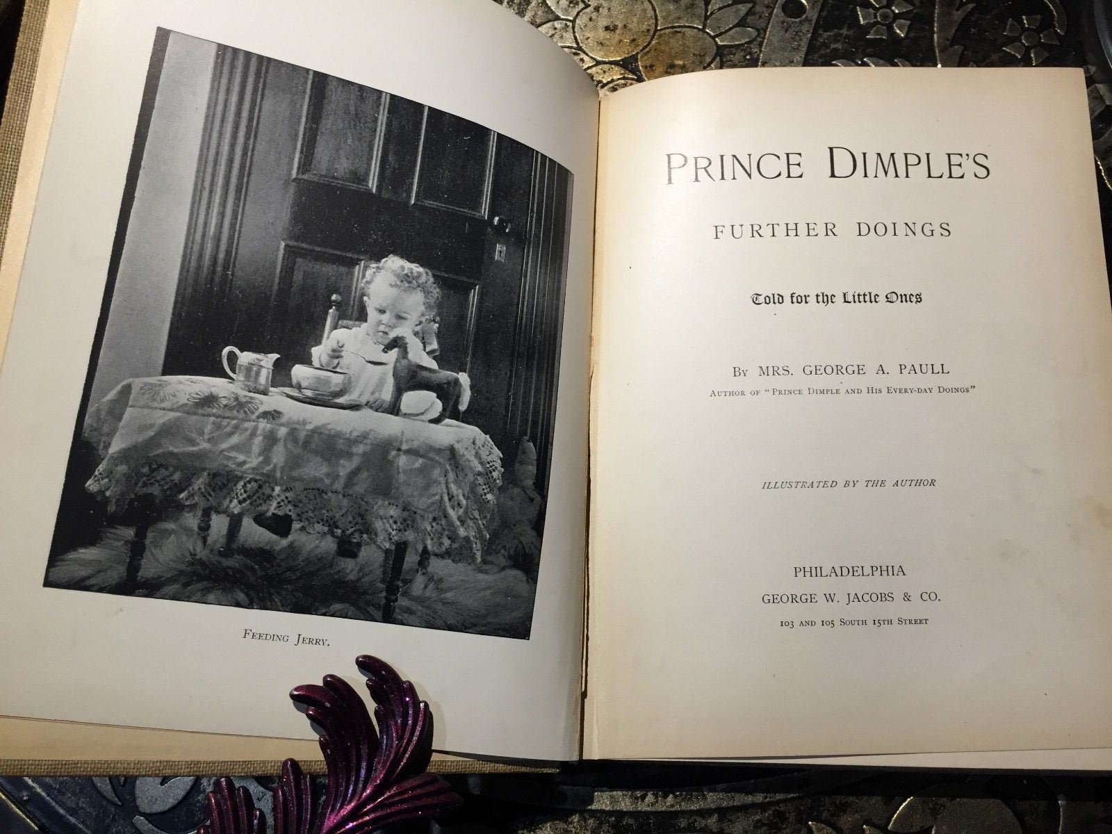 Prince Dimple Further Doings, Mrs. George A. Paull, Illustrated by Author, 1891