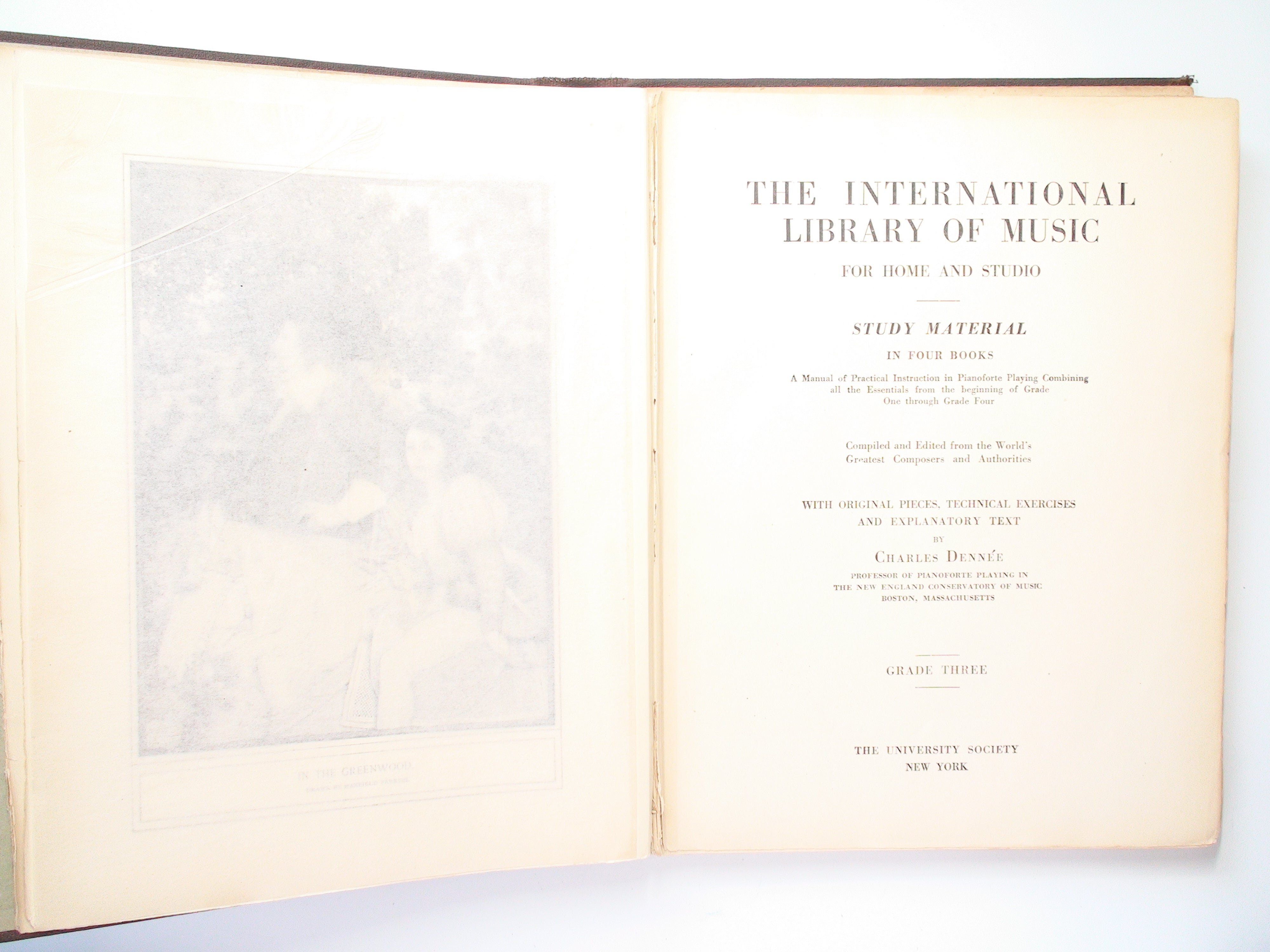 The International Library of Music, Charles Dennee, One Vol Only, 1925
