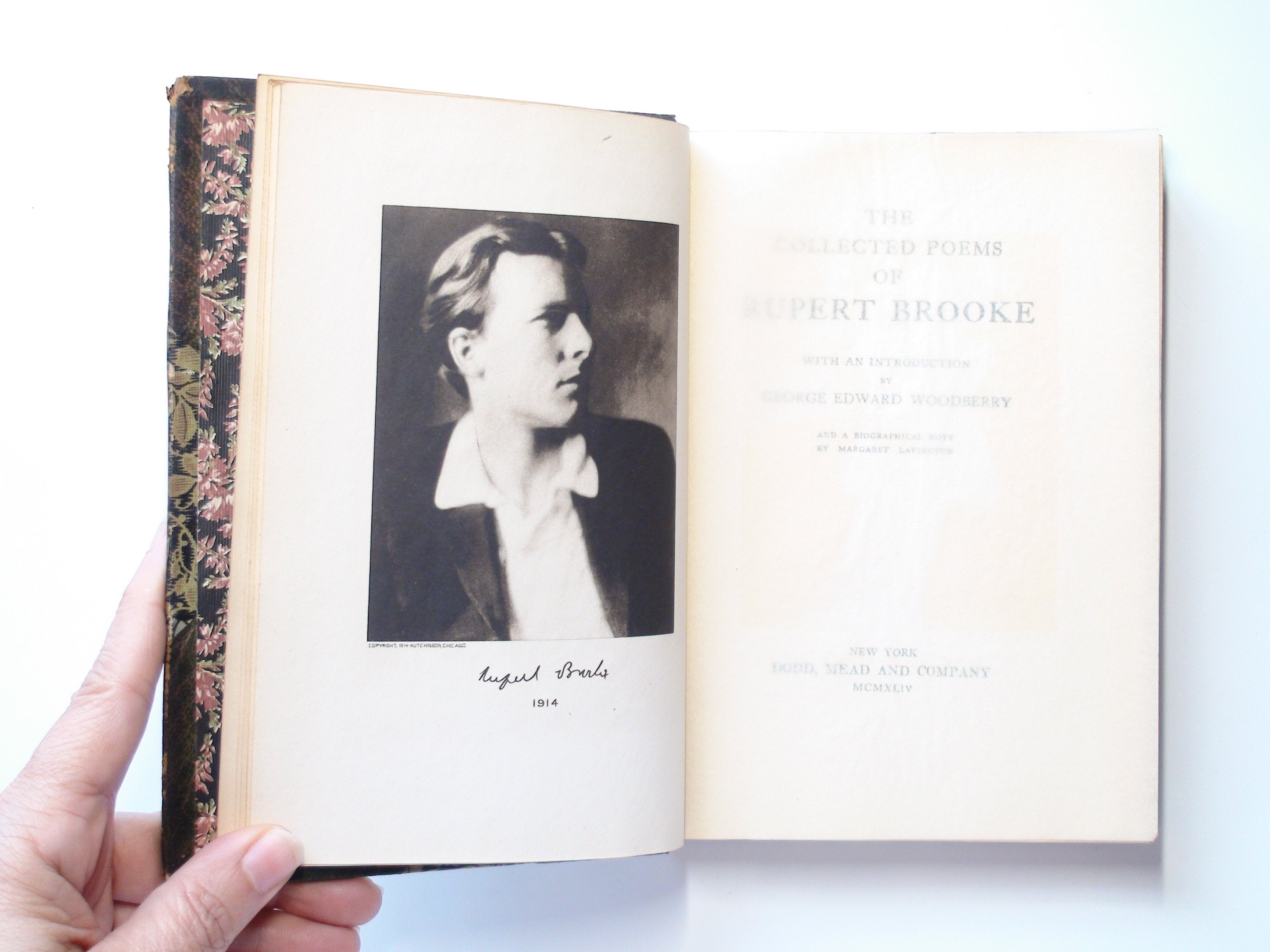 The Collected Poems of Rupert Brooke, Leather, 1944