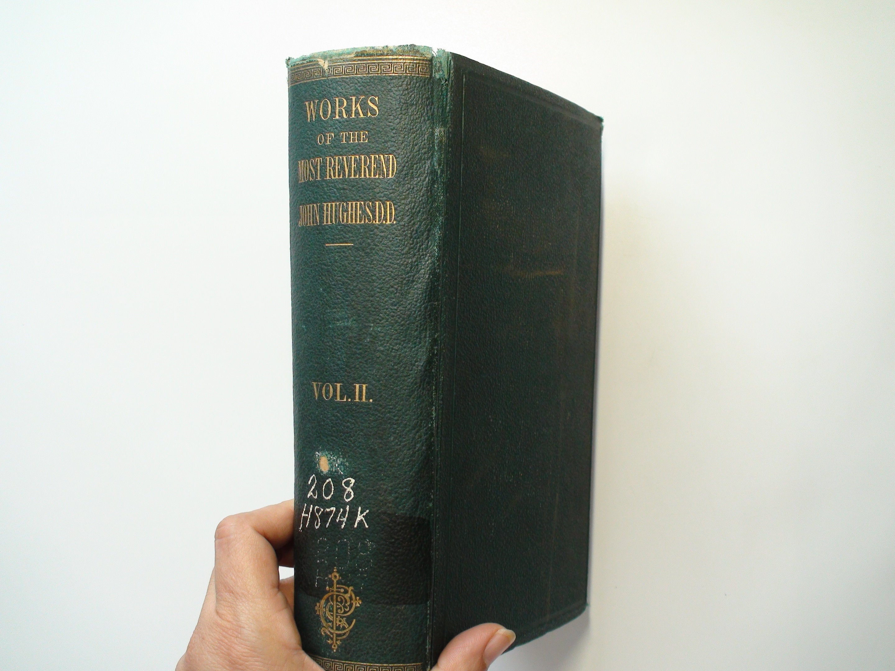 Complete Works of the Most Rev. John Hughes, Vol 2, Lawrence Kehoe, 1st Ed, 1864