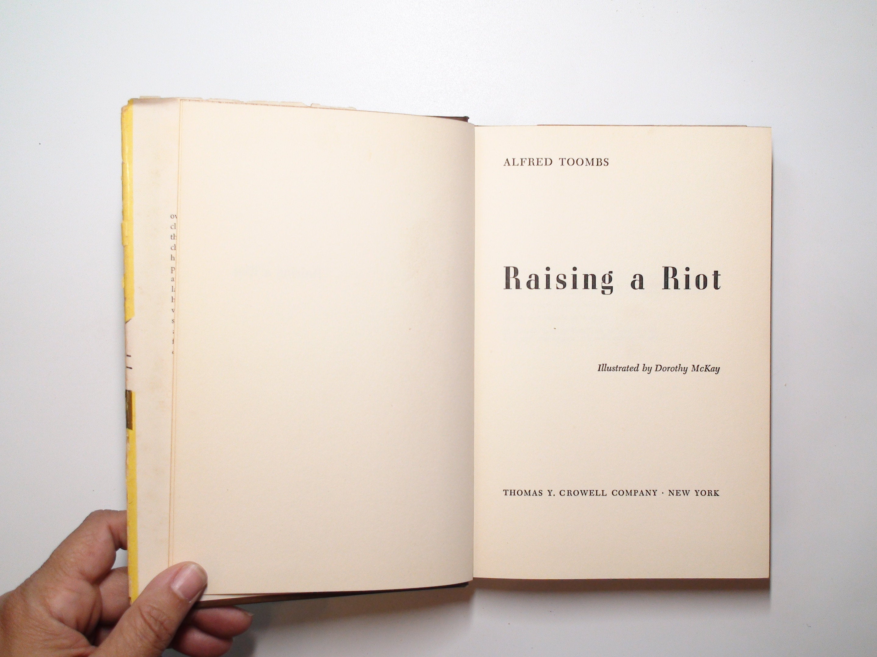 Raising a Riot, Alfred Toombs, Illustrated, 1st Ed, 2nd Printing, w DJ, 1949