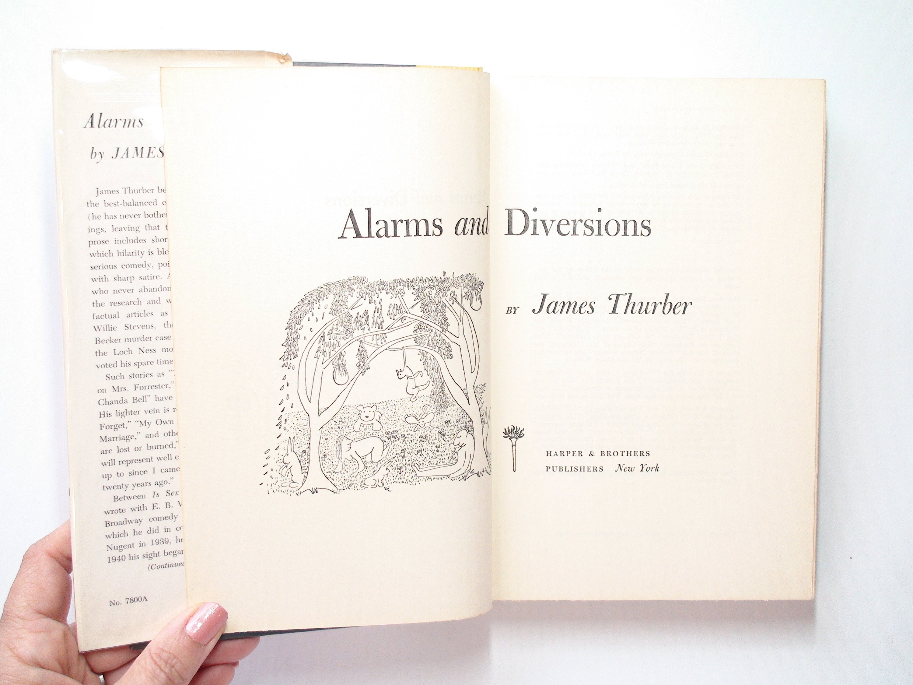 Alarms and Diversions by James Thurber, Stated 1st Ed, Illustrated, 1957