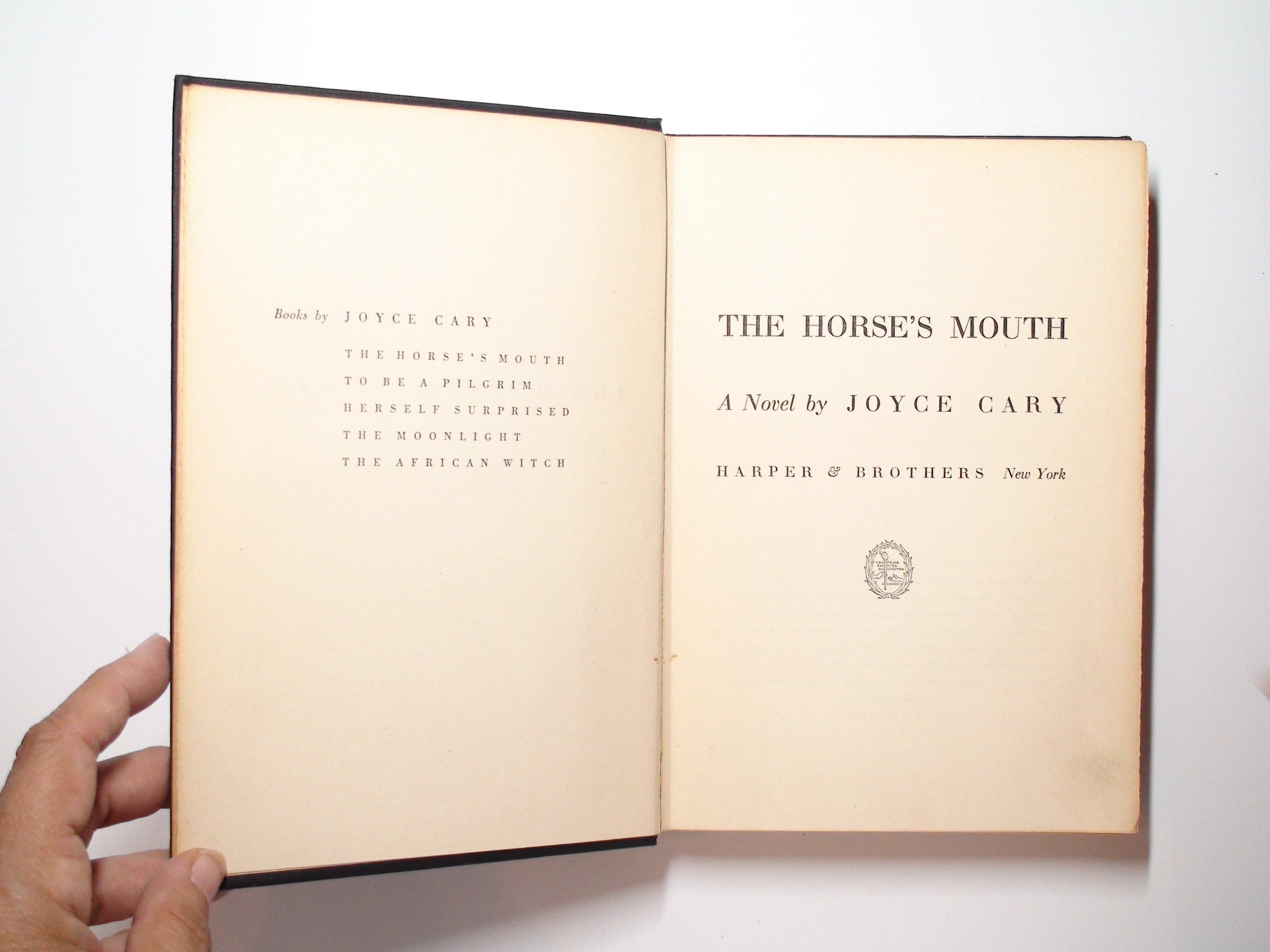 The Horse's Mouth by Joyce Cary, Stated 1st Ed, No Dust Jacket, 1944