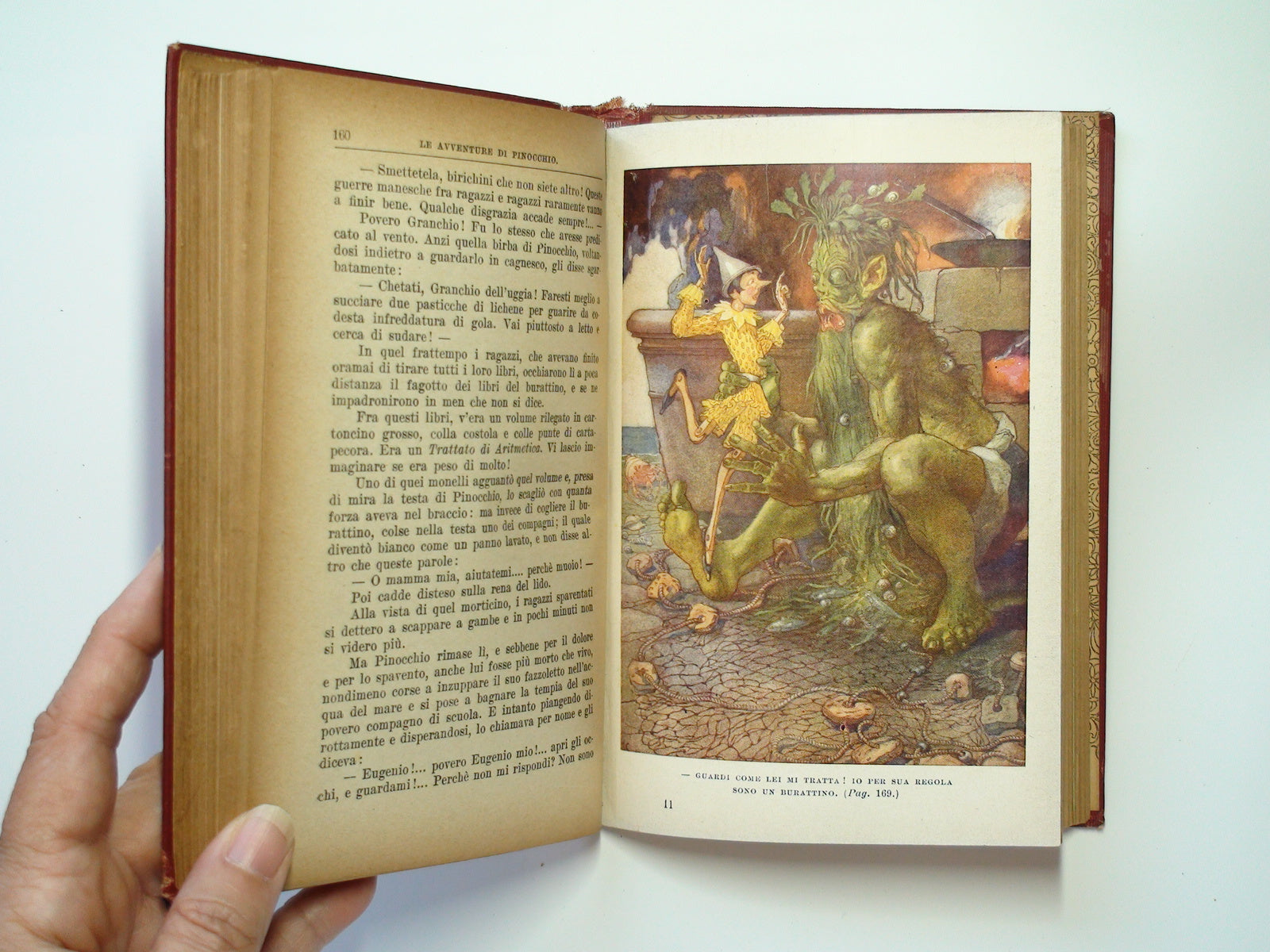 THE ADVENTURES OF PINOCCHIO di Carlo Collodi 1948 Salani libro illustrato  Vitoli