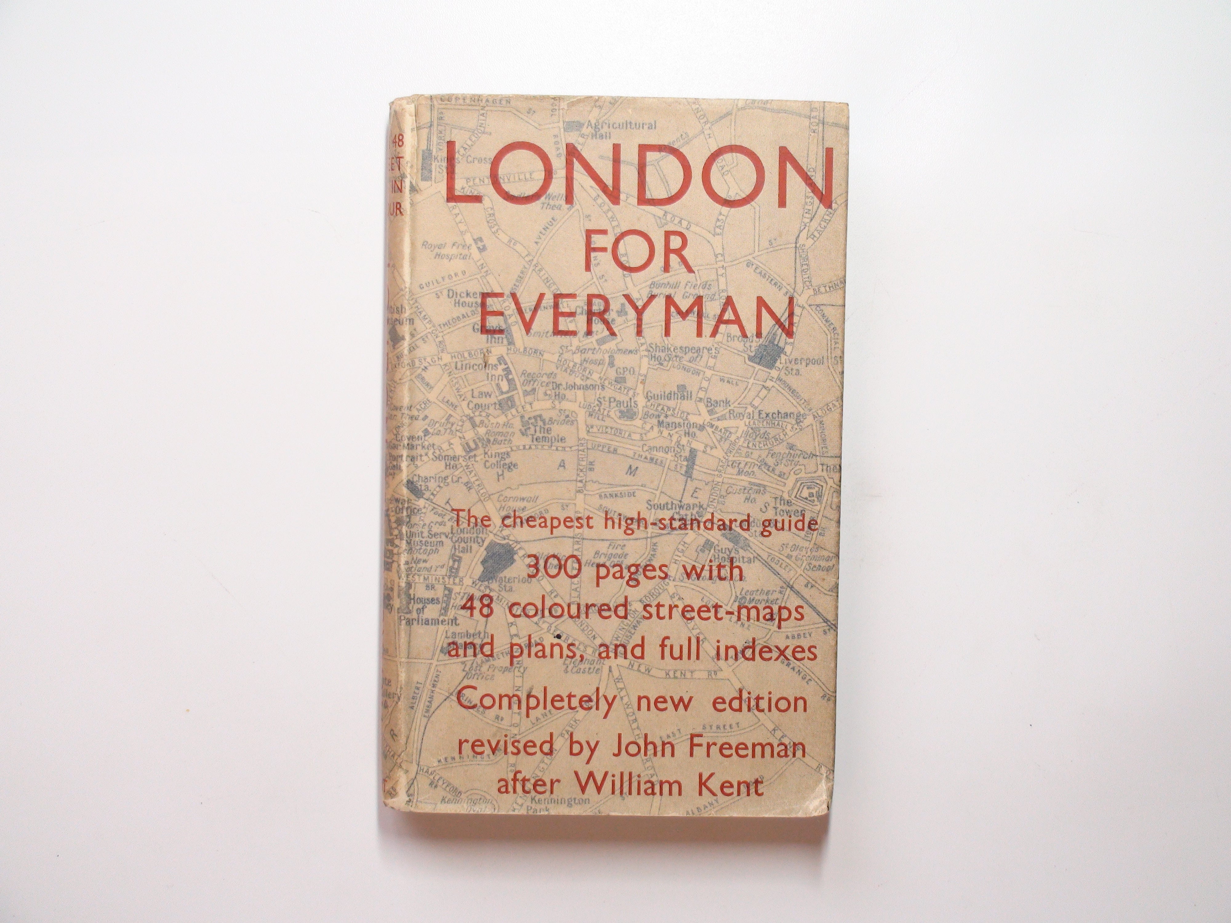 London for Everyman, by William Kent, With Colored Maps, 1956