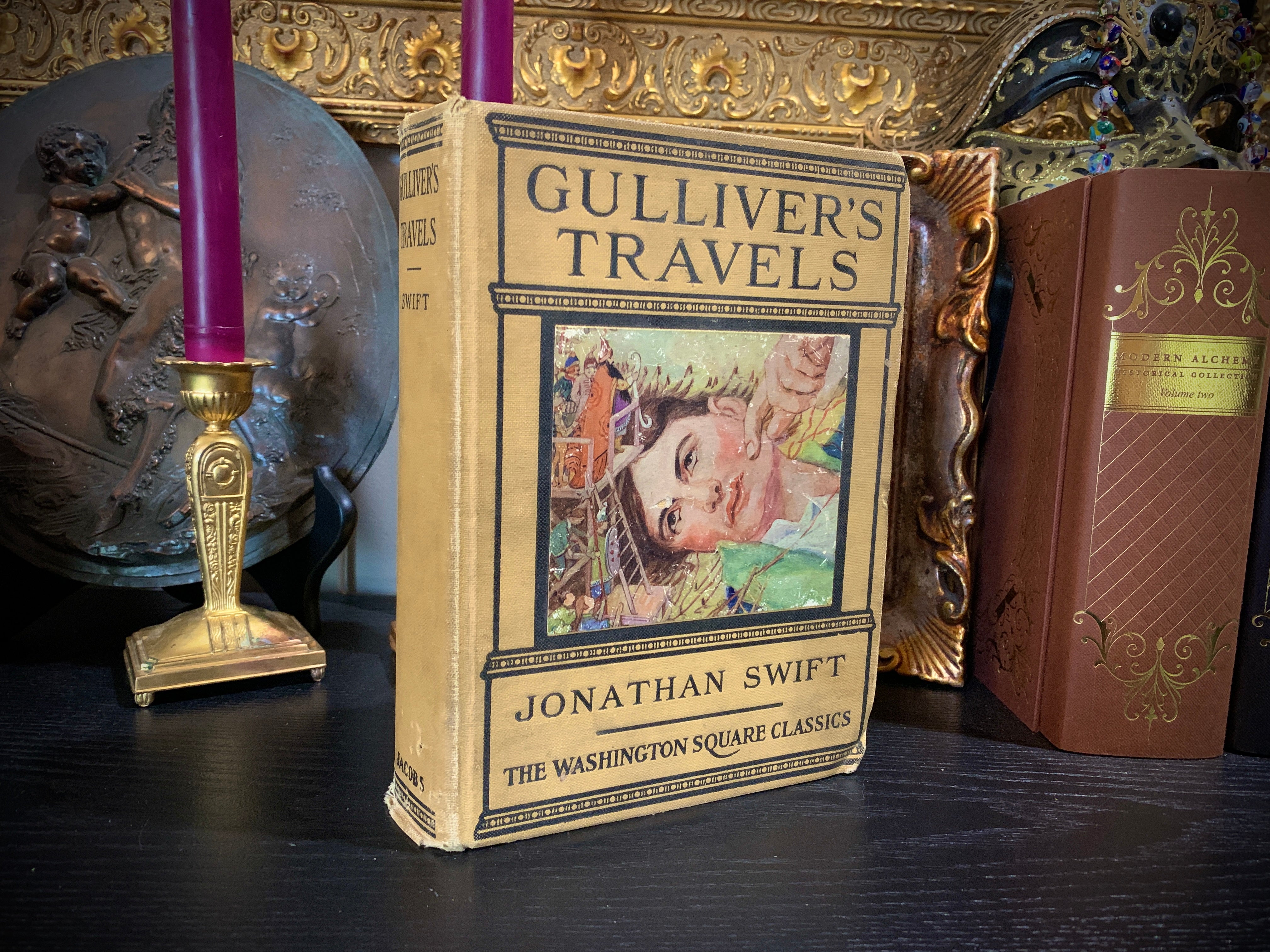 Gulliver's Travels, by Jonathan Swift, Washington Sq. Classics, Illustrated, c1923