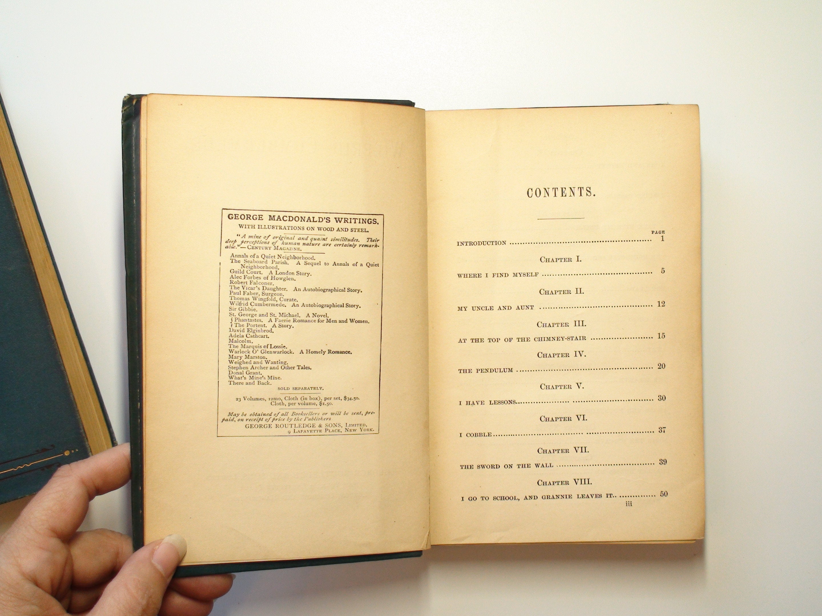 George MacDonald, 2 Vol, Wilfrid Cumbermede and Thomas Wingfold Curate, c1876