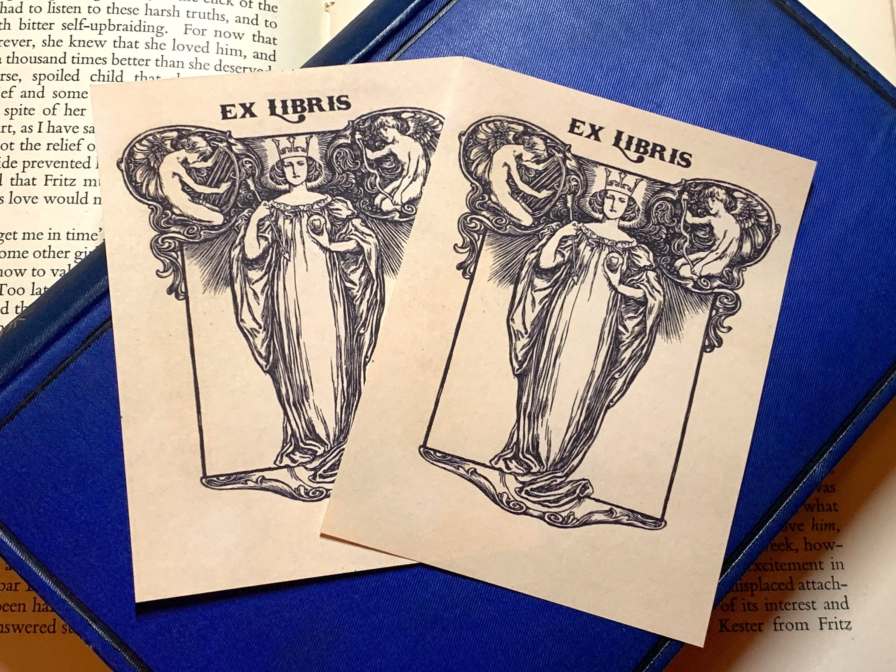 Queen's Gambit, Personalized Ex-Libris Bookplates, Crafted on Traditional Gummed Paper, 3in x 4in, Set of 30