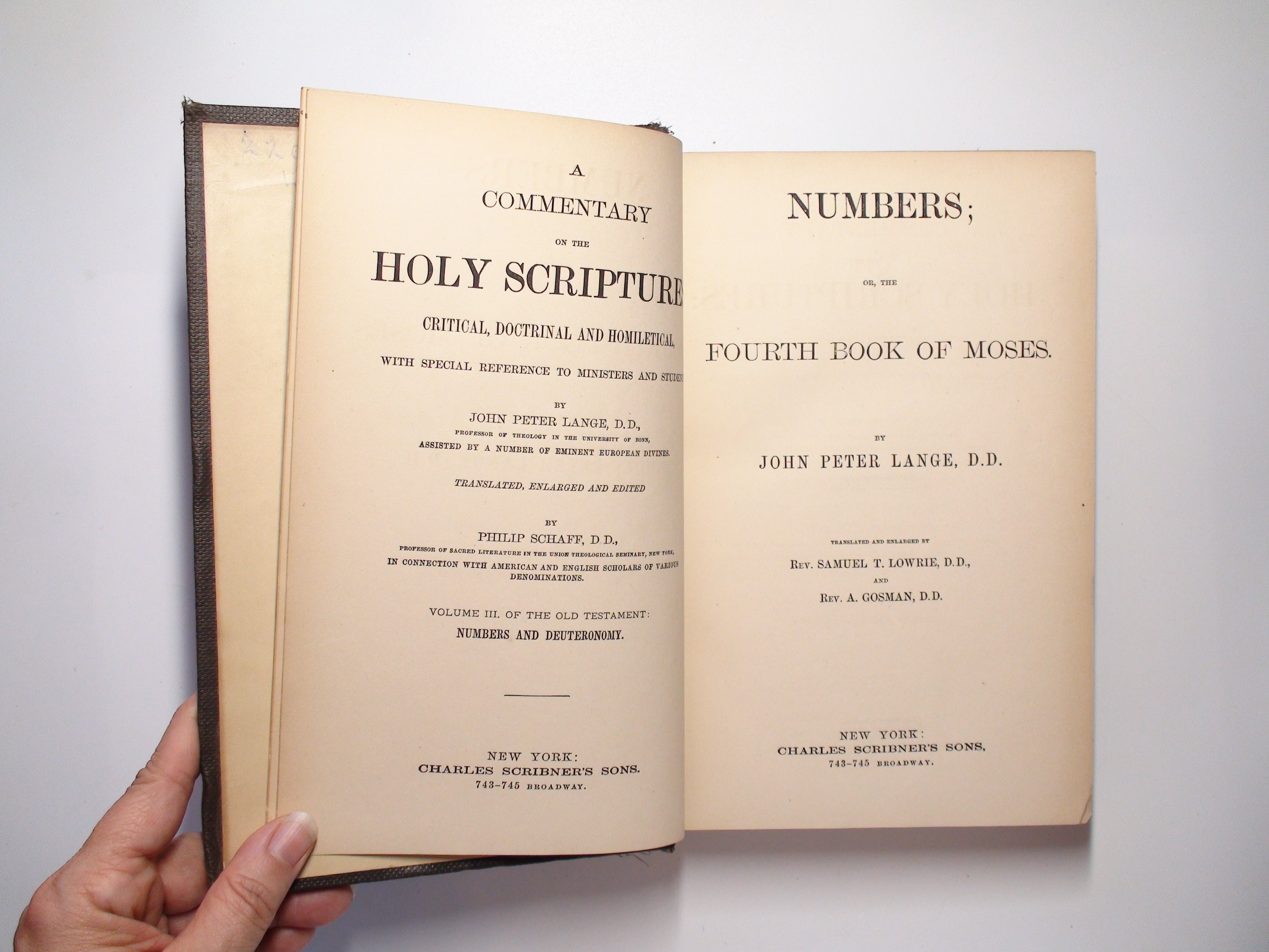 Numbers, Fourth Book of Moses, by John Peter Lange, Samuel T. Lowrie, 1879