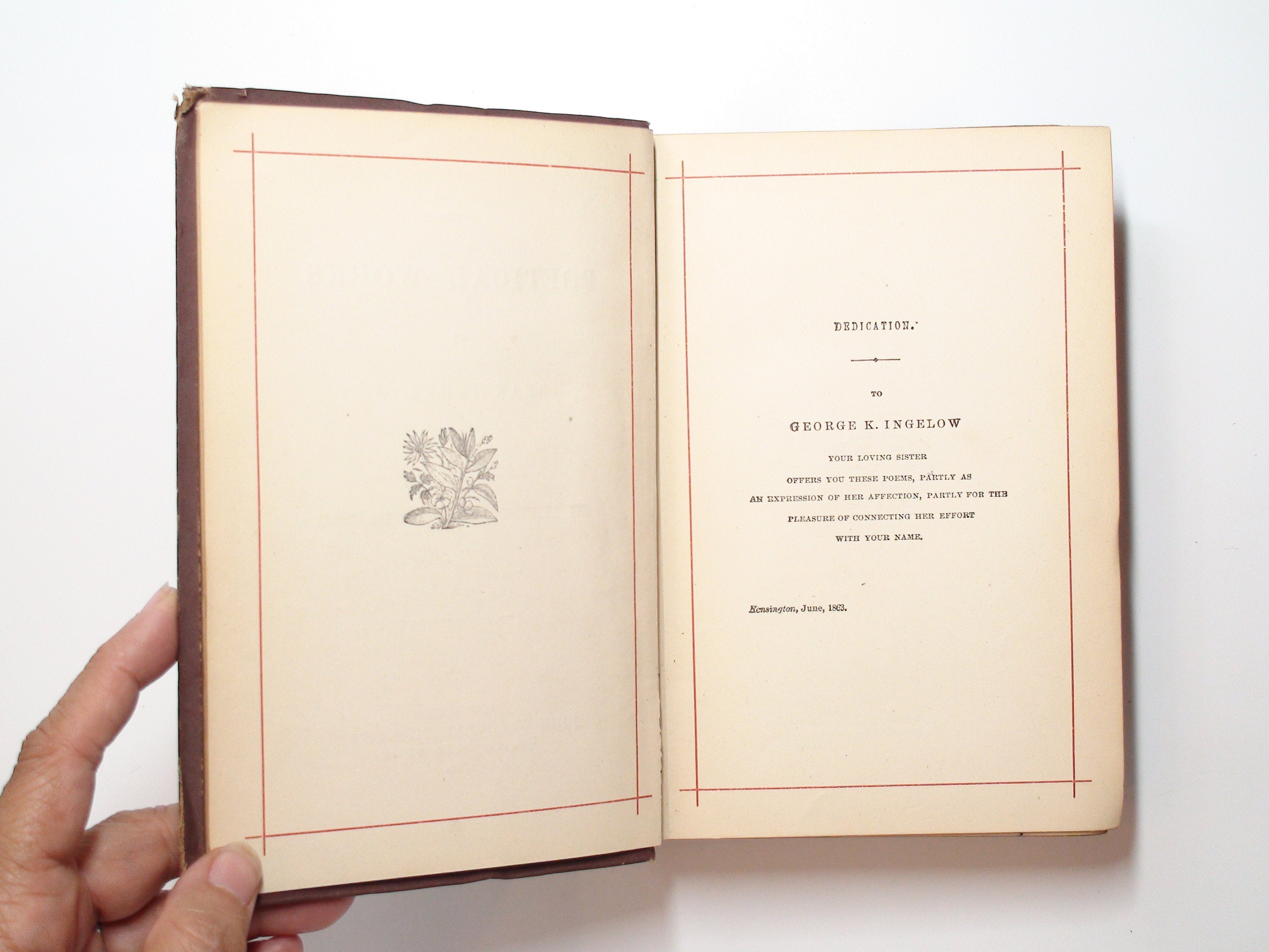 The Poetical Works of Jean Ingelow, Illustrated, Victorian Binding, 1881