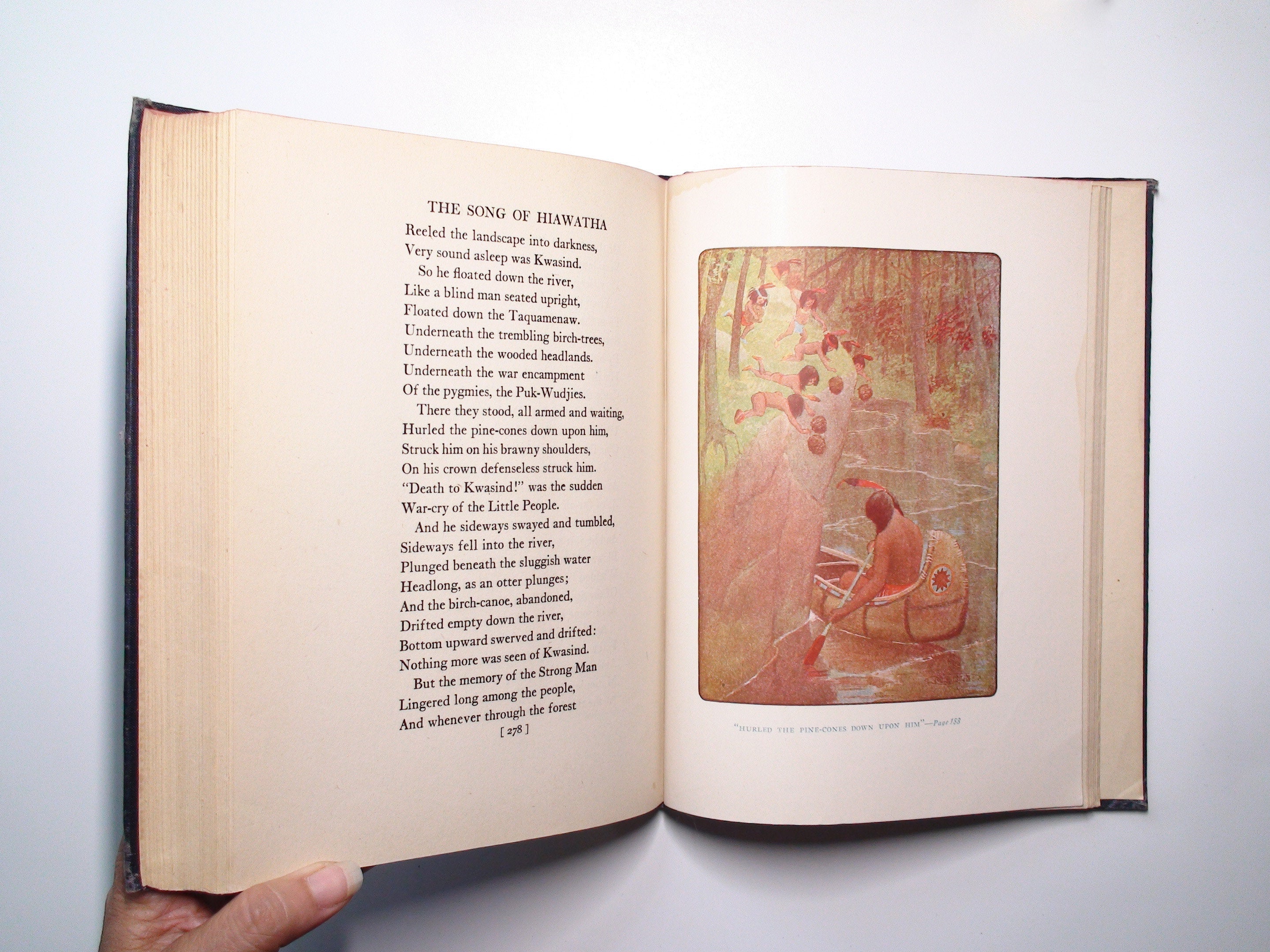 The Story of Hiawatha, Clayton Edwards, Longfellow, Illustrated, 1st Ed, 1910