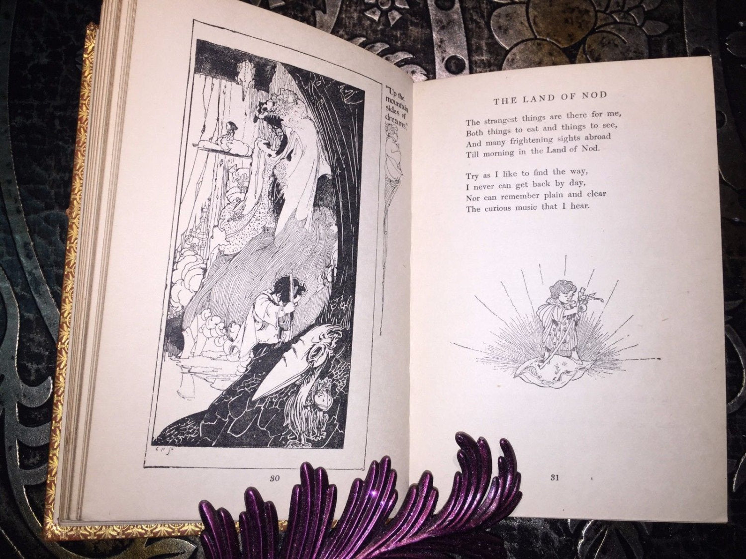 A Child's Garden of Verses, Robert Louis Stevenson, Leather Bound, 1928