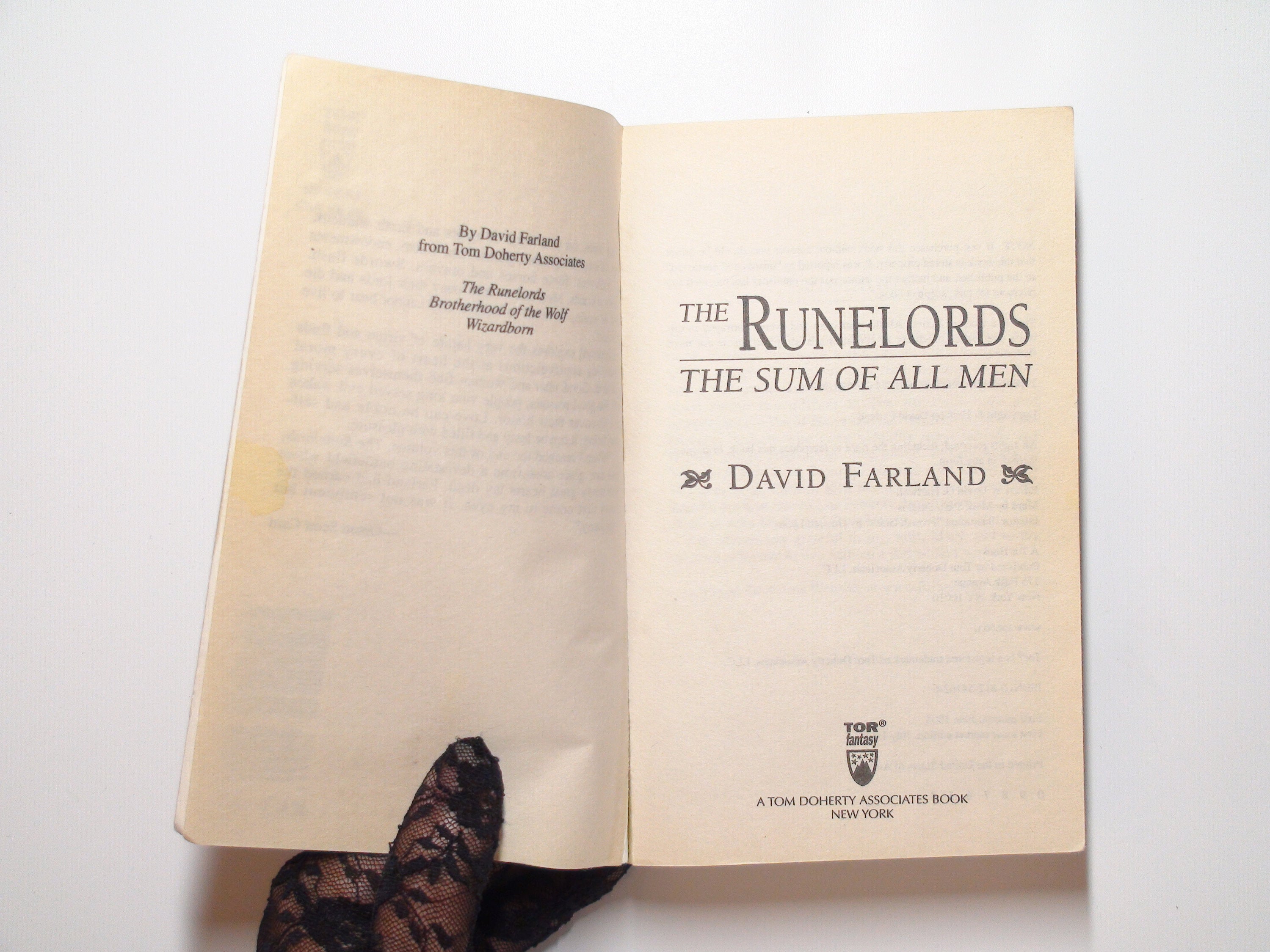 The Runelords, The Sum of All Men, David Farland, Paperback, 1998