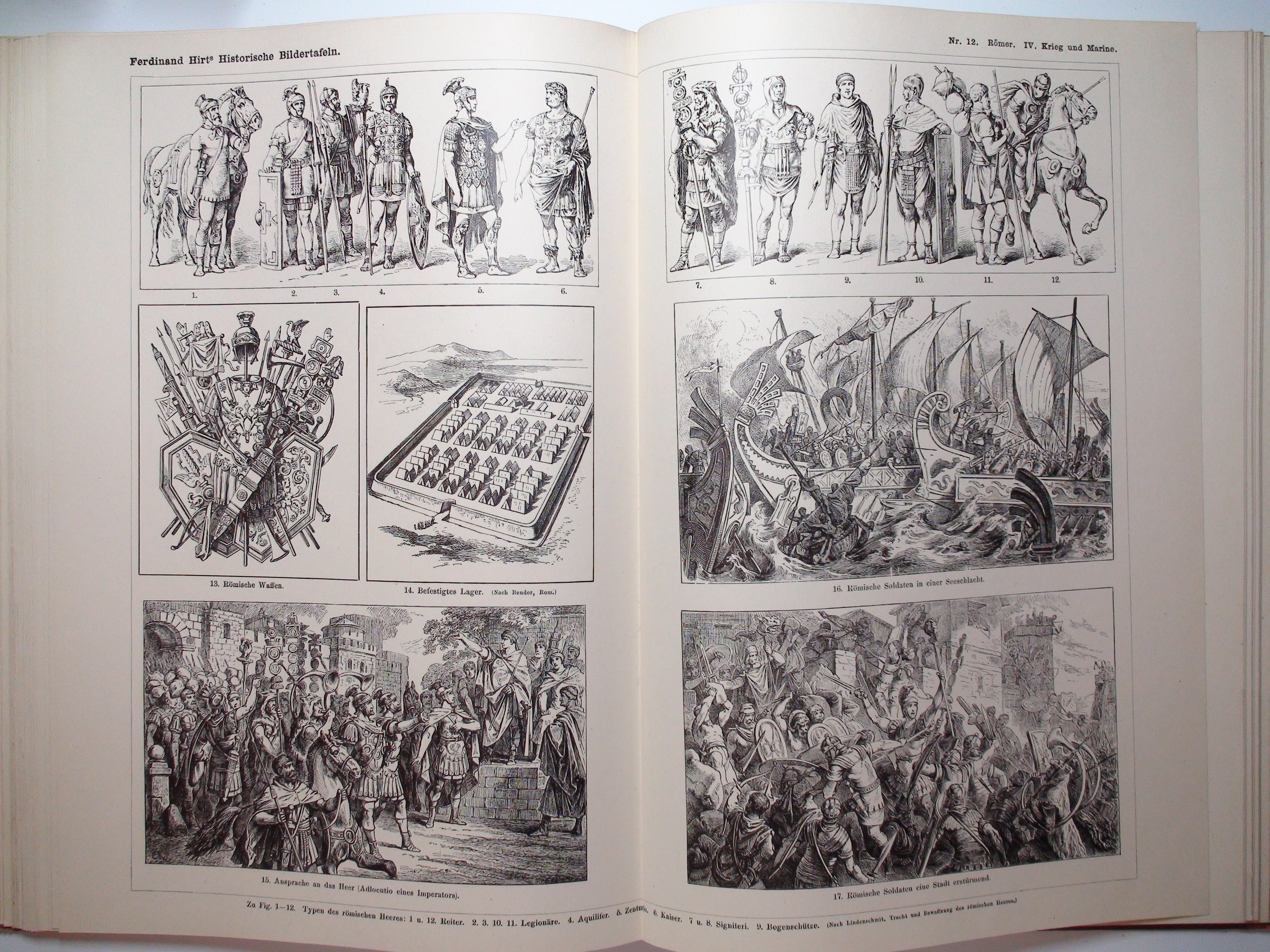 Ferdinand Hirt's Historische Bildertafeln, German Language, Illustrated, 1886