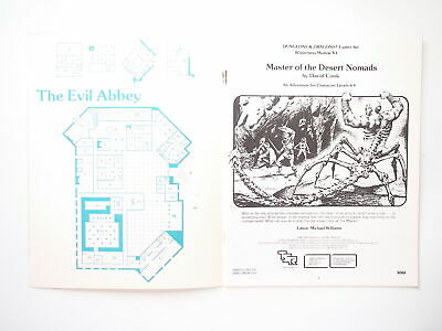 Master of the Desert Nomads, by David Cook, TSR, AD&D X4 #9068, 1983