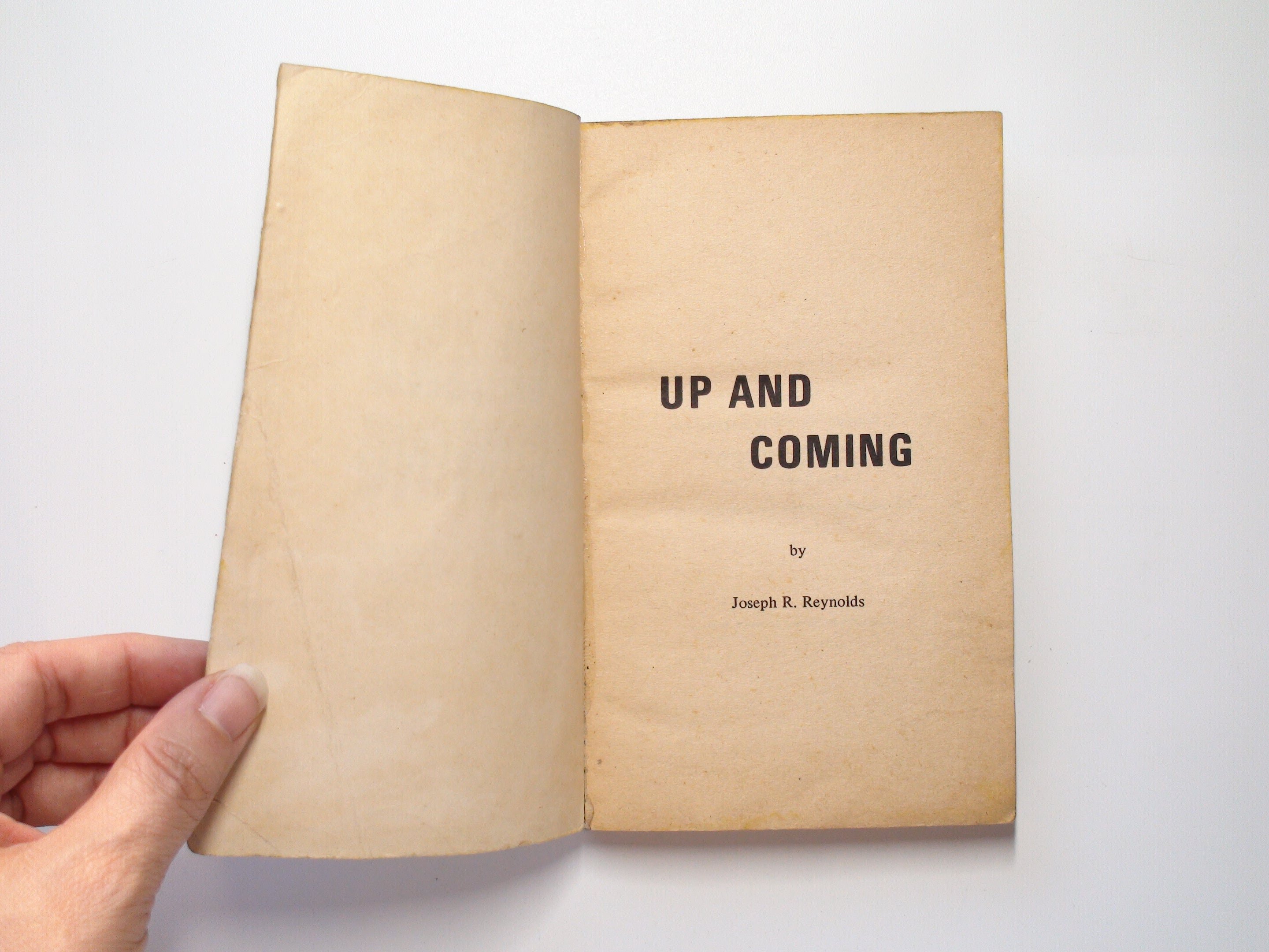 Up and Coming, by Joseph Reynolds, An Orpheus Original Erotic Novel, 1970