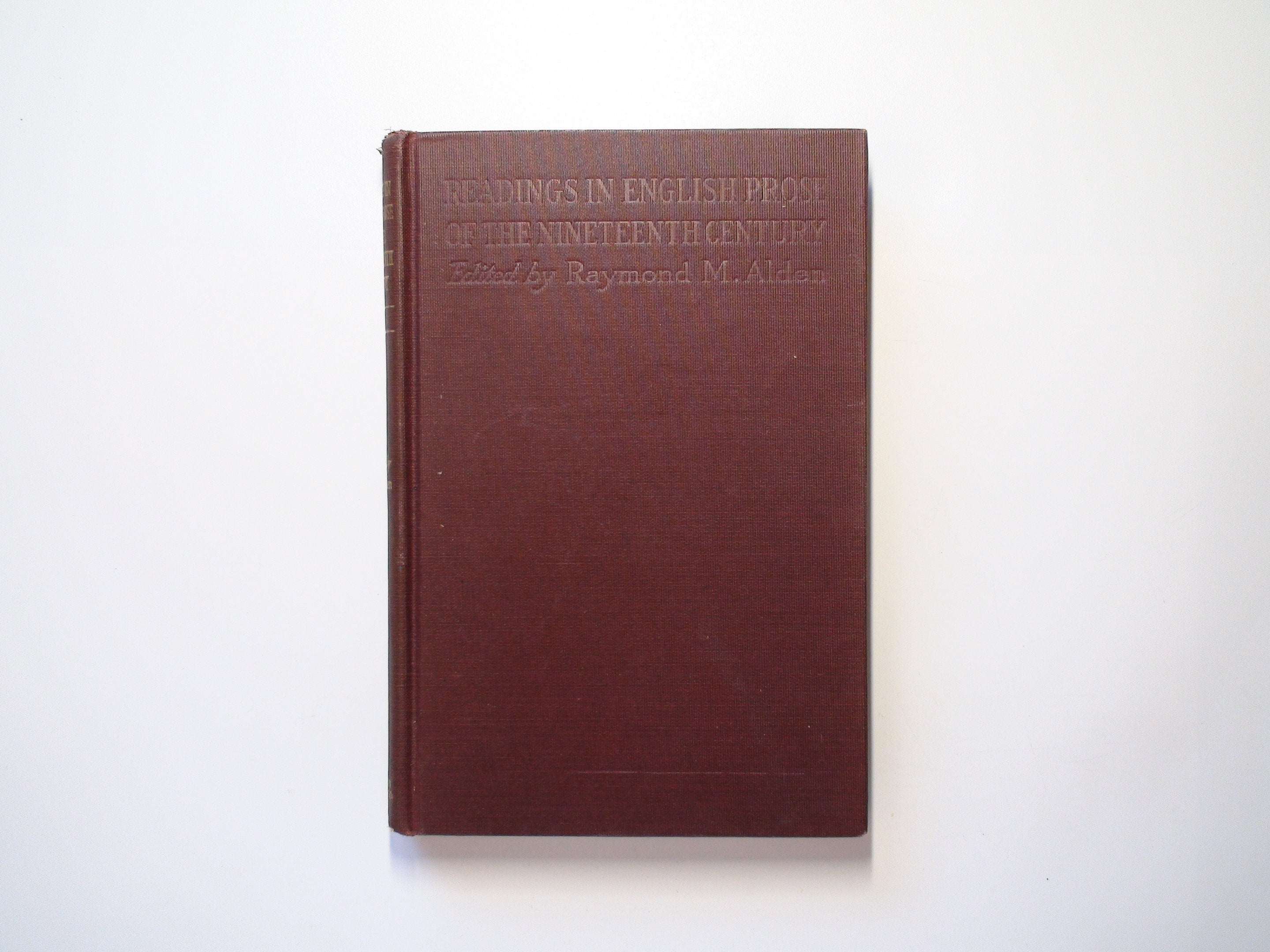 Readings in the English Prose of the Nineteenth Century, Part I, 1917