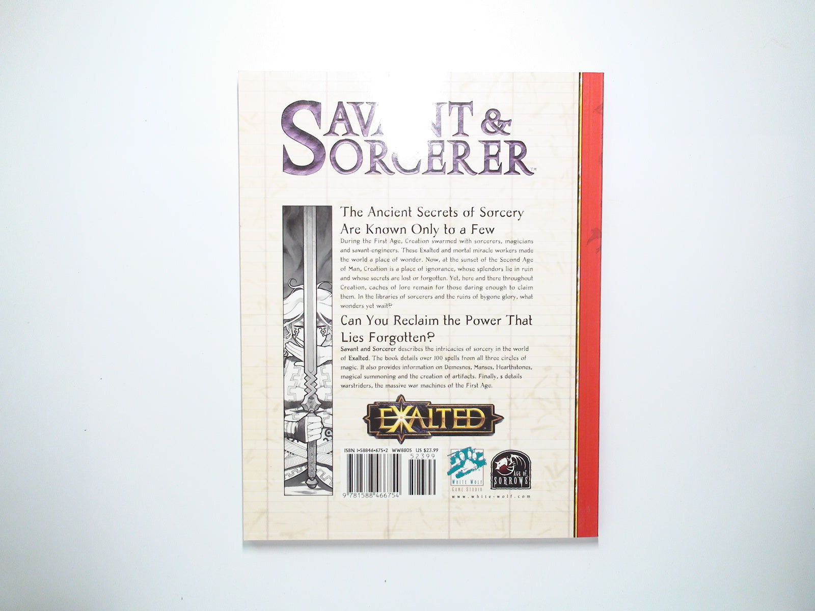 Savant and Sorcerer, Exalted, White Wolf, 1st Ed, RPG, WW8805, 2004