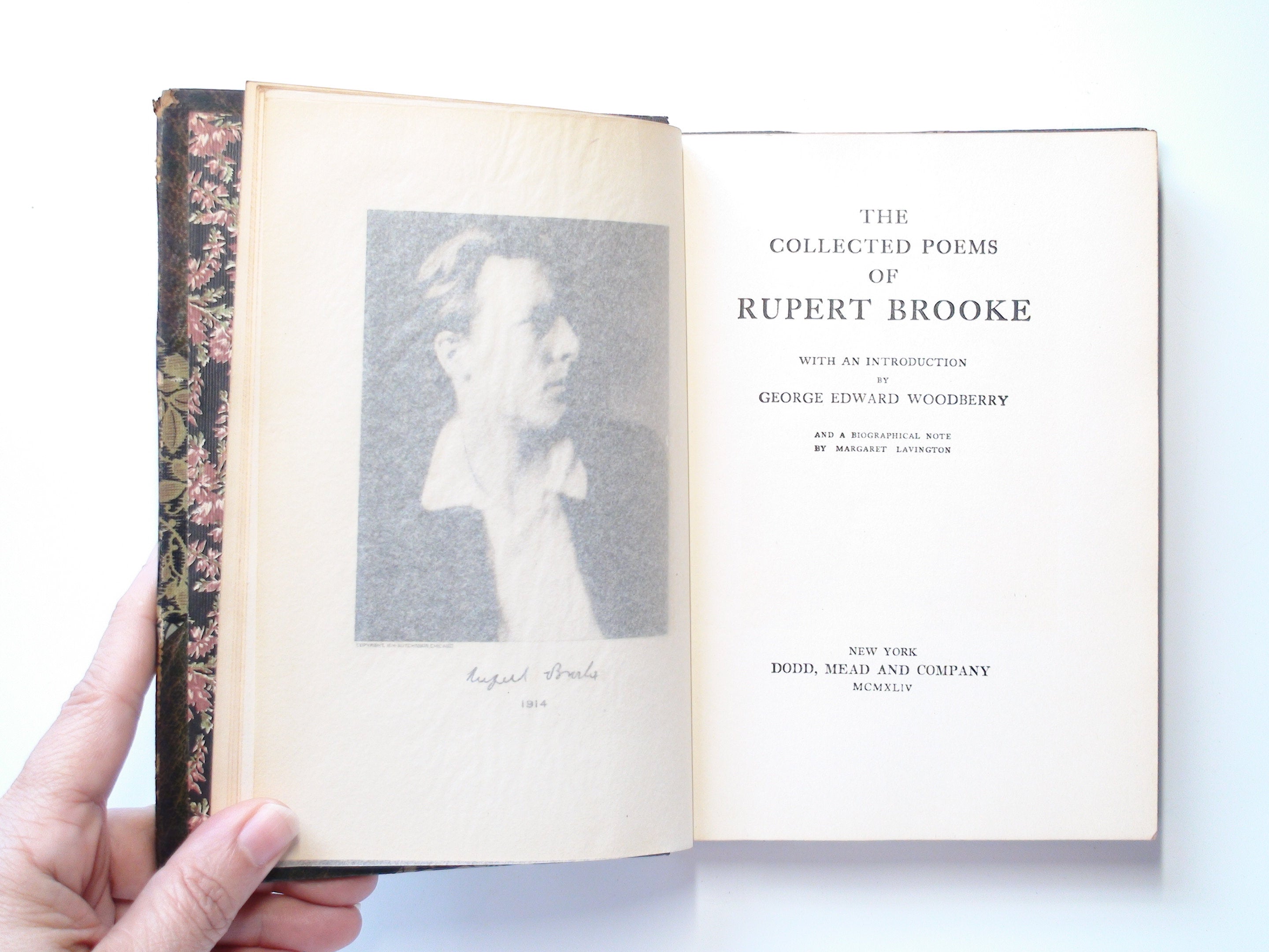 The Collected Poems of Rupert Brooke, Leather, 1944