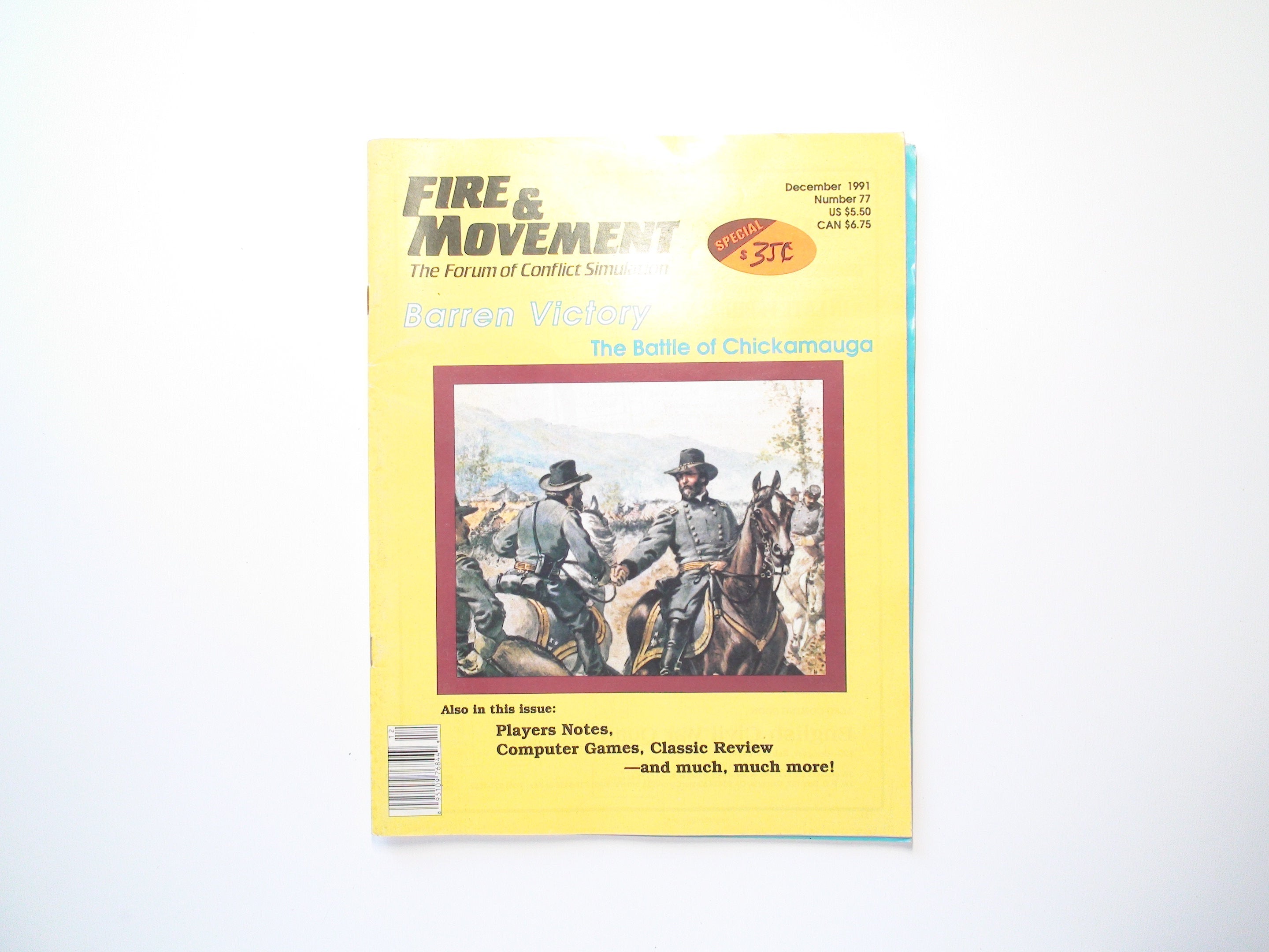 Fire and Movement, War Gaming Magazine, Lot of 3 Issues, No 59, 77, 80, 1989-92