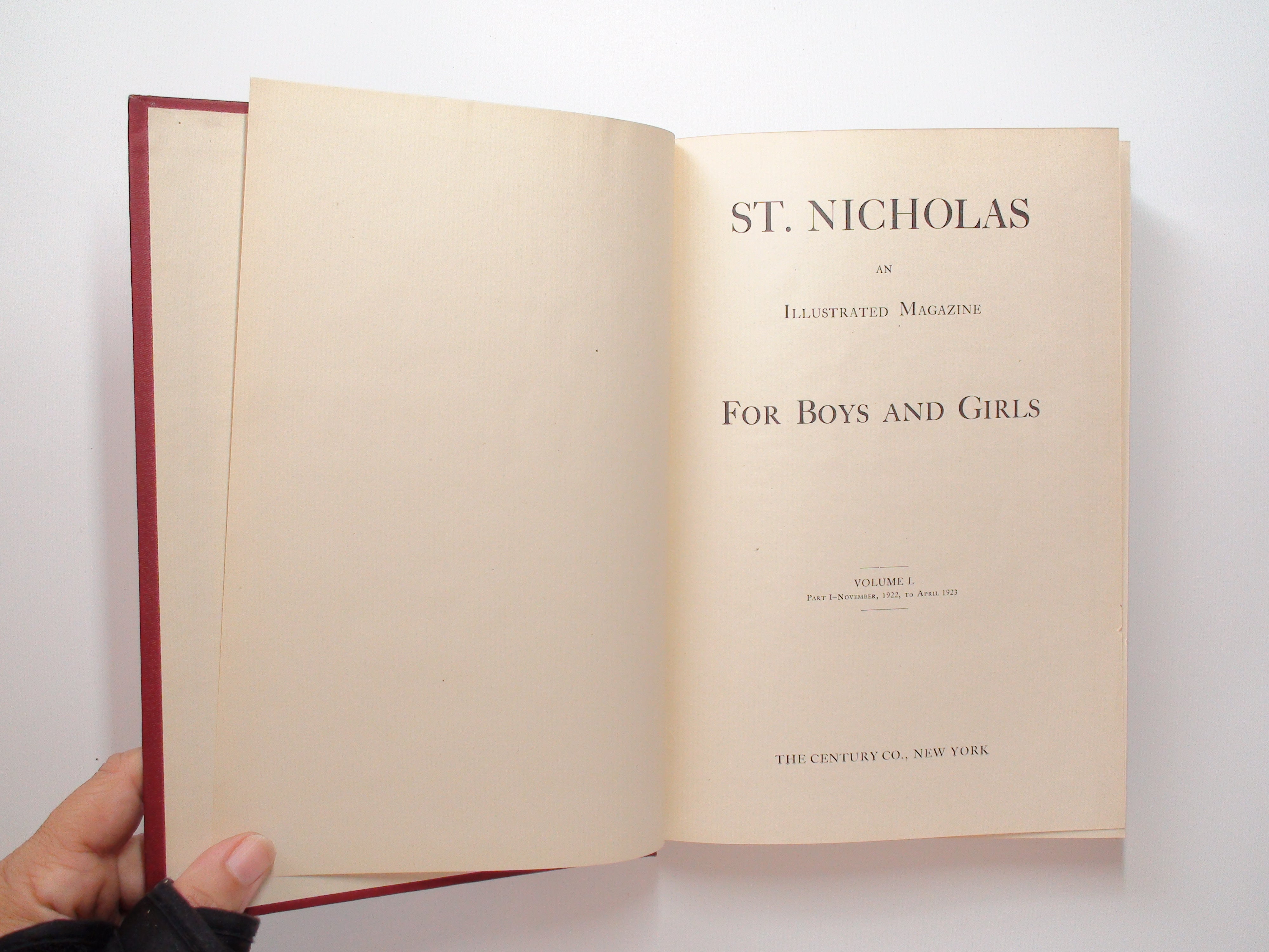 St. Nicholas Illustrated Children's Magazine, Vol L, Part I and II, 1923