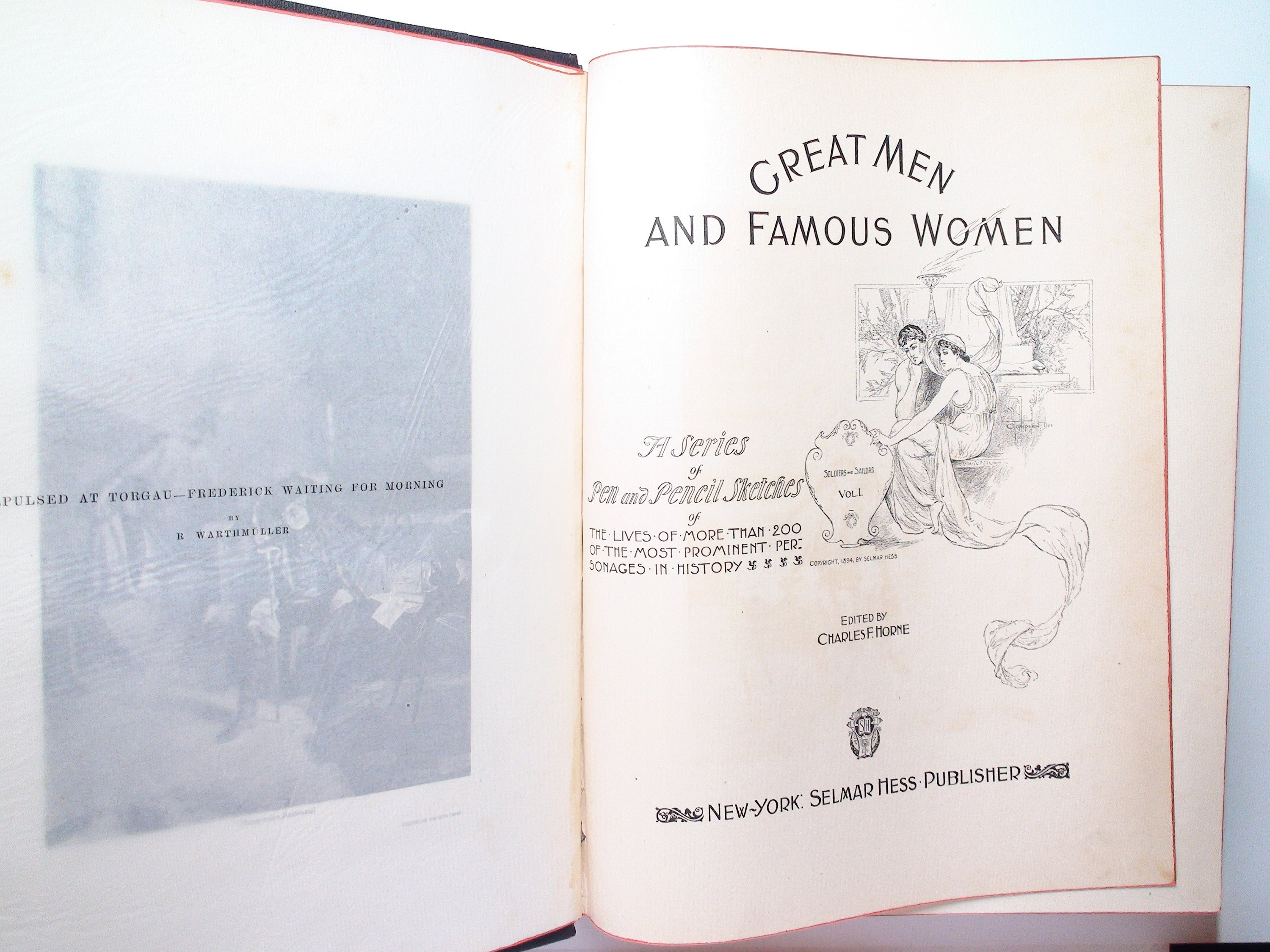 Great Men and Famous Women, Charles F. Horne, Illustrated, Complete in 4 Volumes, 1894