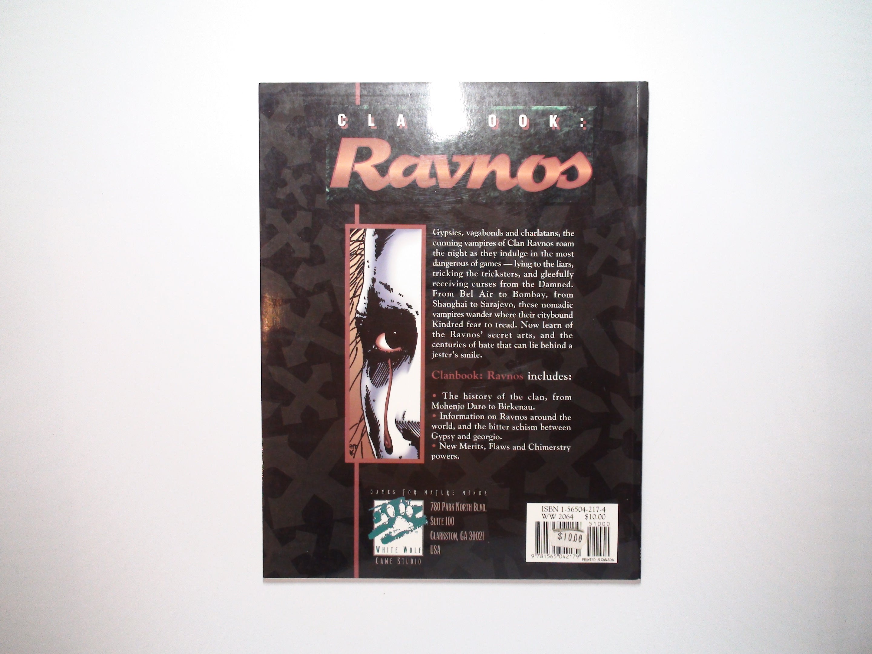 Ravnos Clanbook, Vampire the Masquerade, White Wolf, WW2064, 1st Ed, RPG, 1997