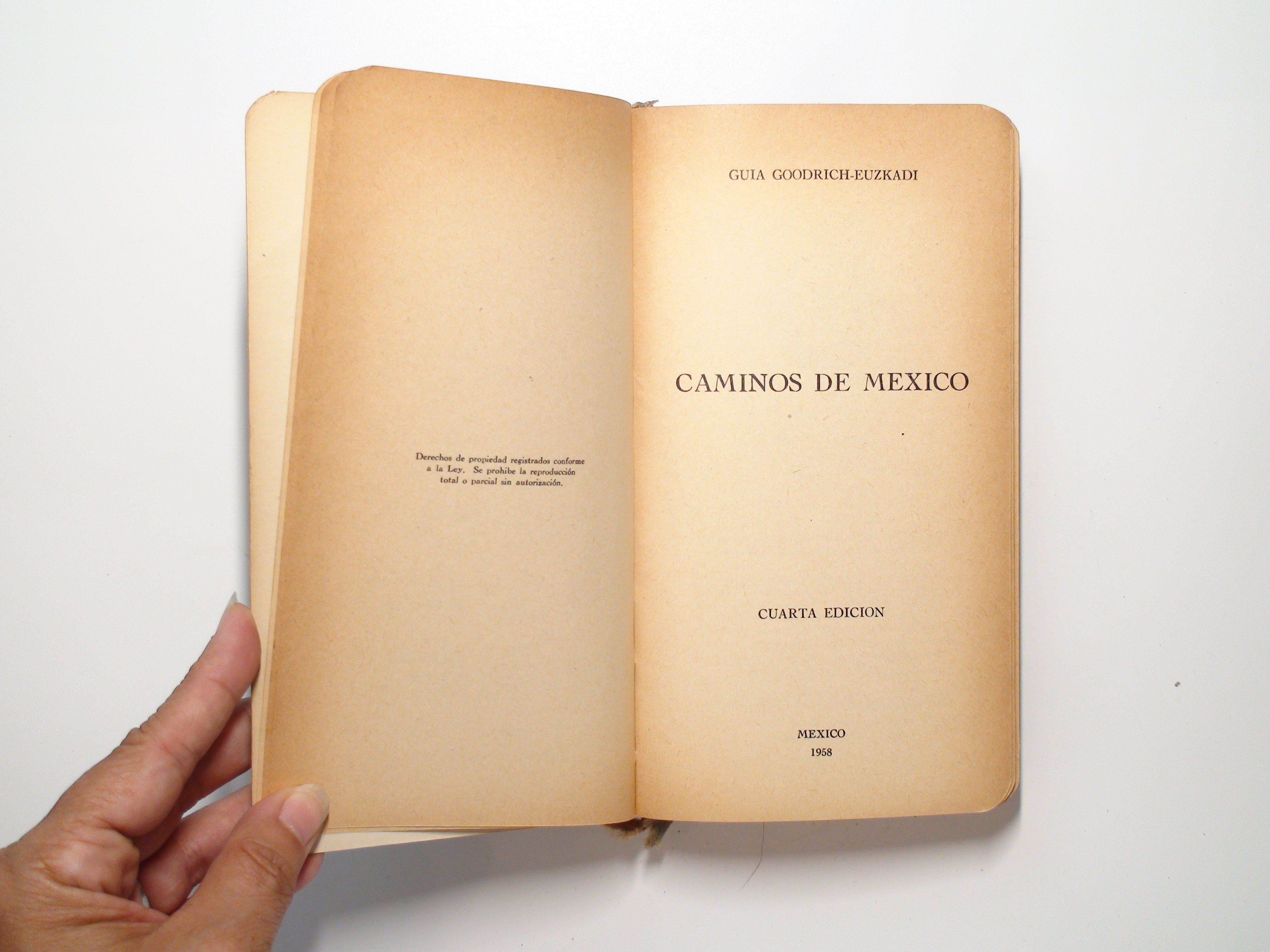Caminos de Mexico, Guia Goodrich-Euzkadi, 4th Ed., w/ Maps, 1958