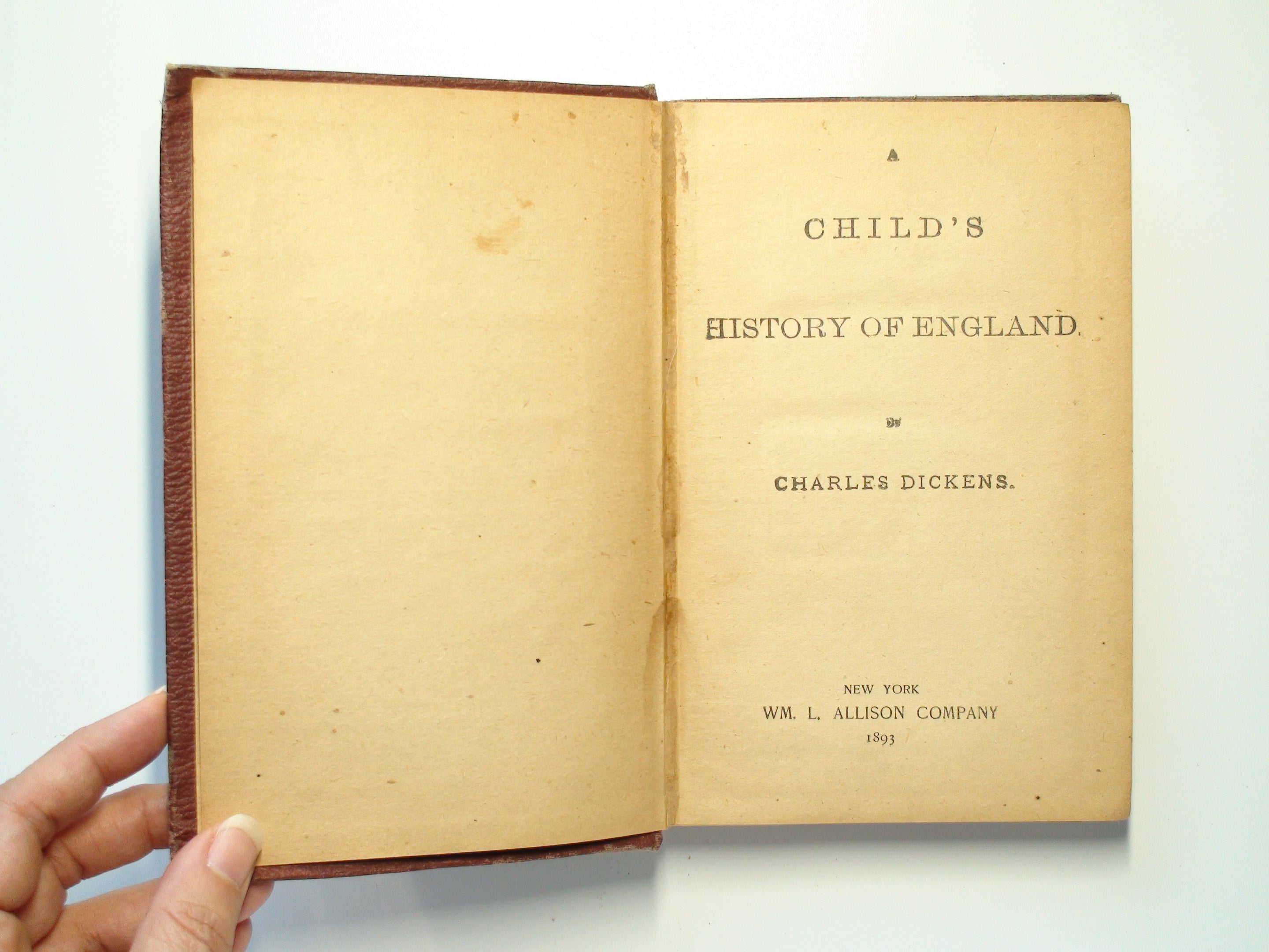 A Child's History of England, Charles Dickens, 1893
