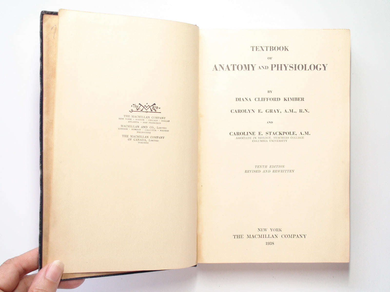 Textbook of Anatomy and Physiology by Diana Clifford Kimber, 10th Ed, 1938