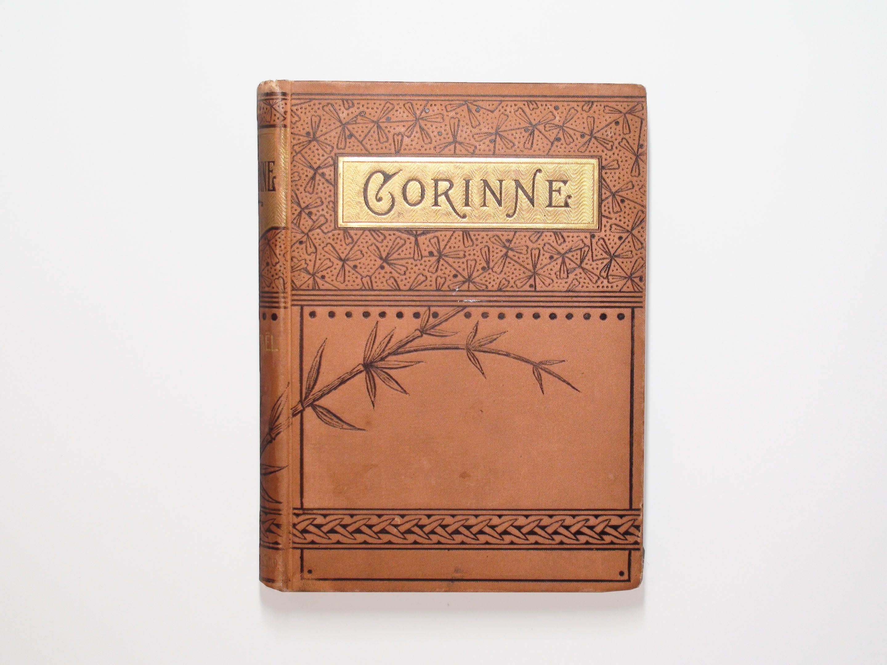 Corinne, Or Italy, by Madame De Stael, Victorian Binding, Romance, 1882