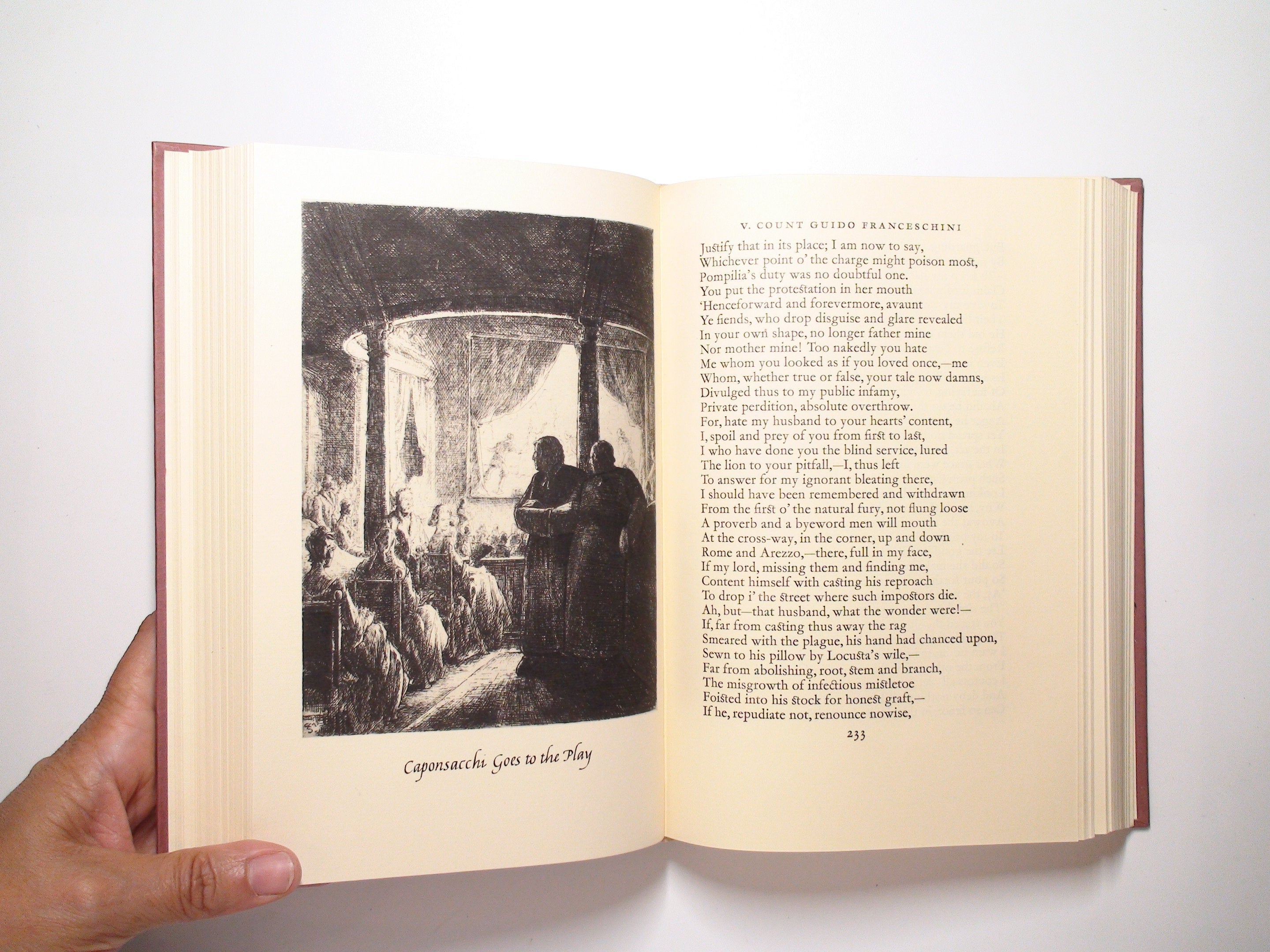 The Ring and the Book, by Robert Browning, 1st Ed, Slipcase, Illustrated, 1949