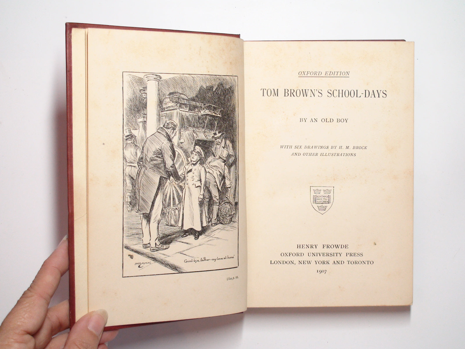 Tom Brown's School-Days, by an Old Boy (Thomas Hughes), Oxford Ed, 1907