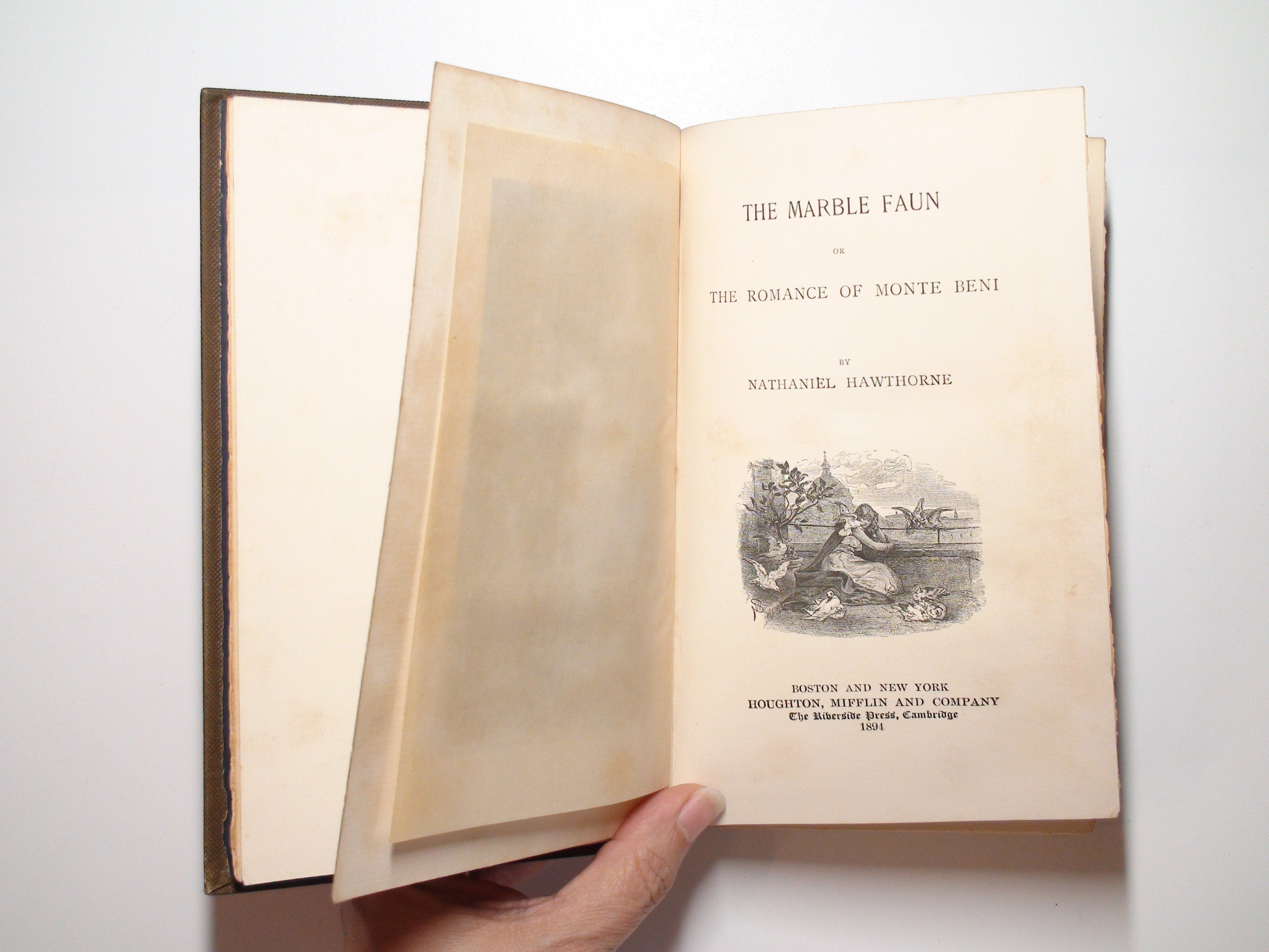 The Marble Faun, by Nathaniel Hawthorne, Riverside Edition Vol VI, 1894