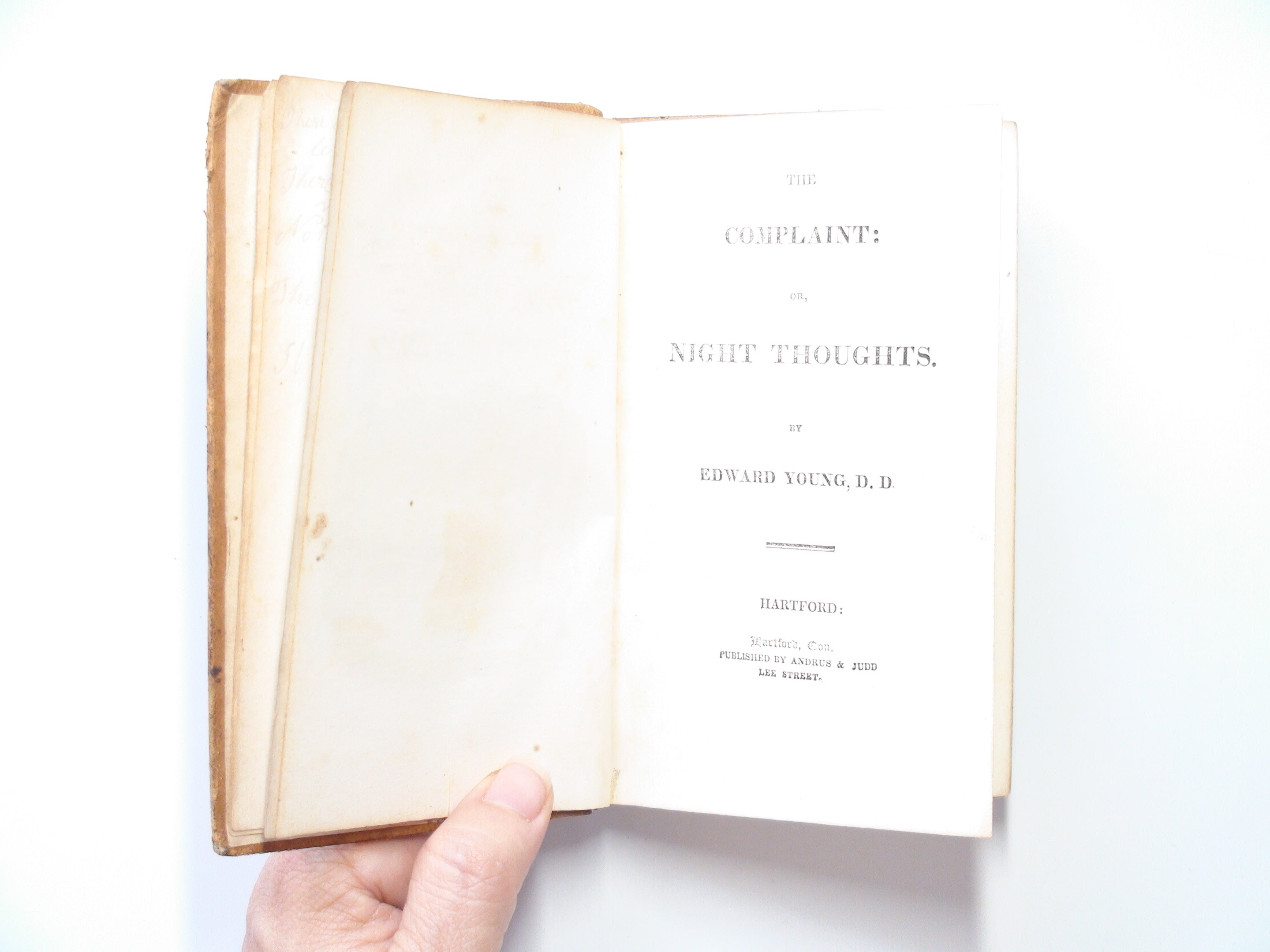 The Complaint, Or Night Thoughts, Edward Young, Rare, Leather, 1835