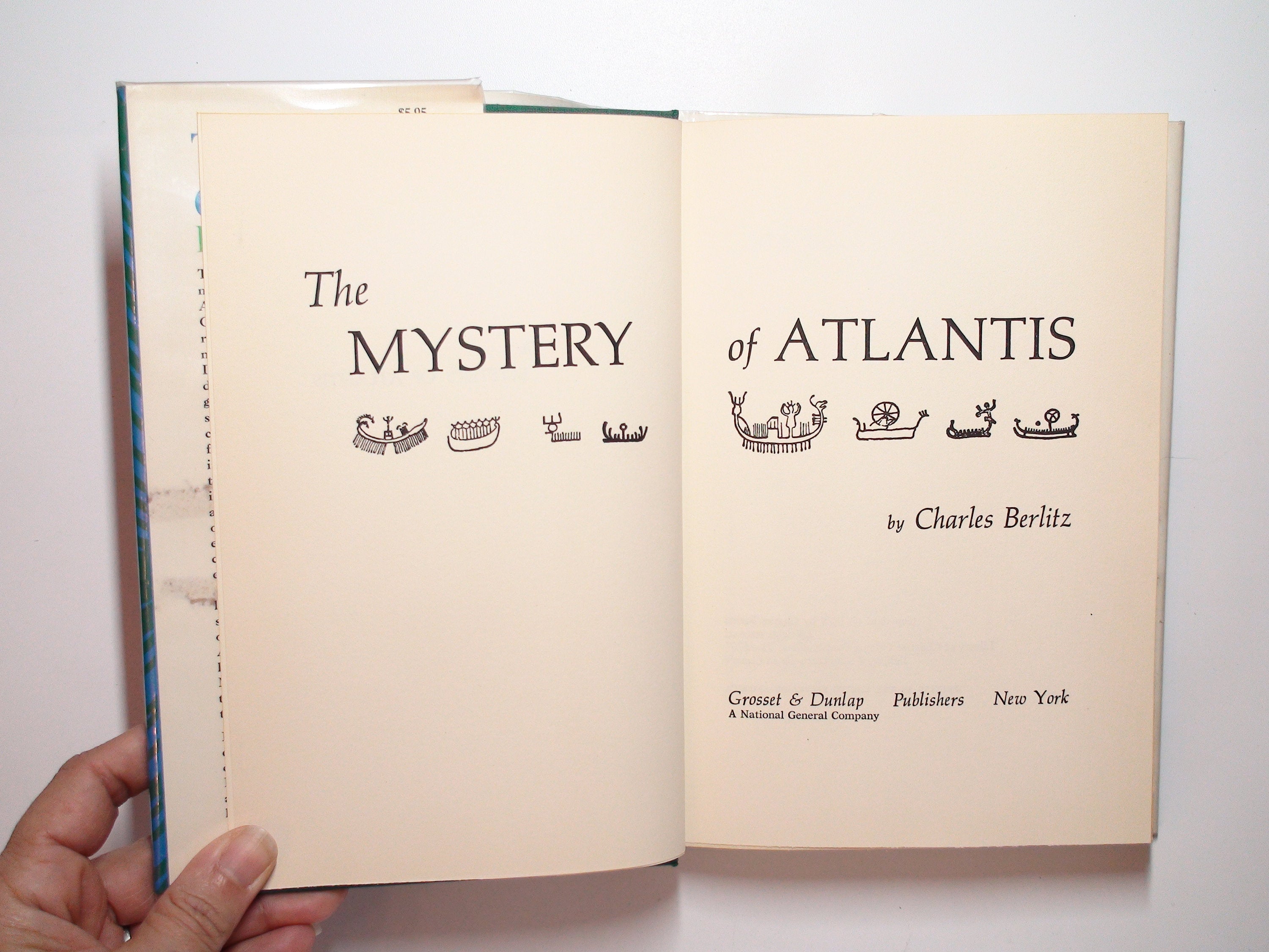 The Mystery of Atlantis by Charles Berlitz, 1st Ed, Illustrated, 1969