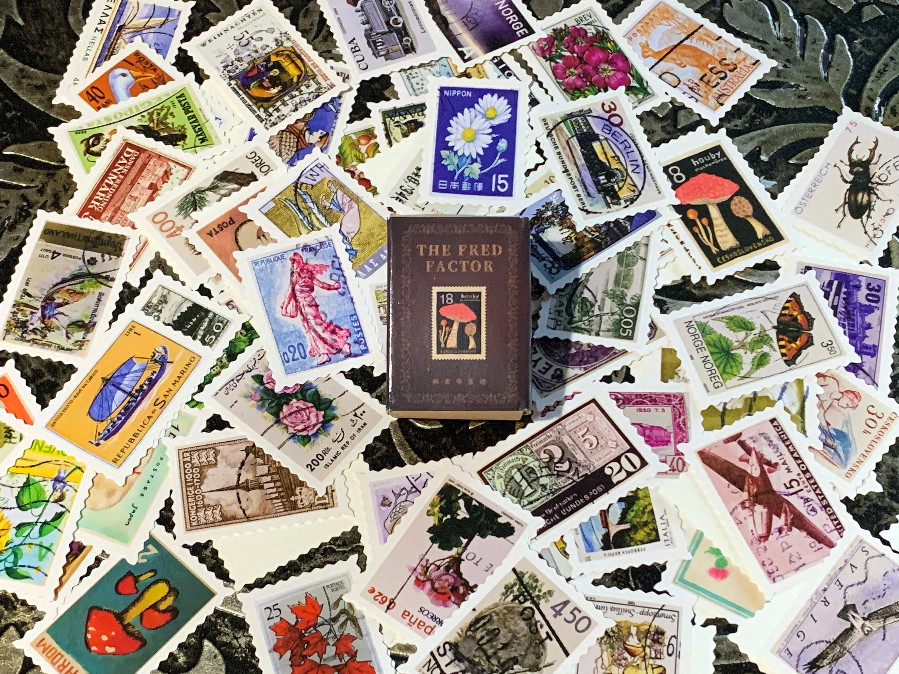 100 Mini Cards, Ideal for Scrapbooking Projects, Various Subjects, Ex Libris, Angels, Fairies, Stamps, Victorian Posters, 1.9in x 1.3in