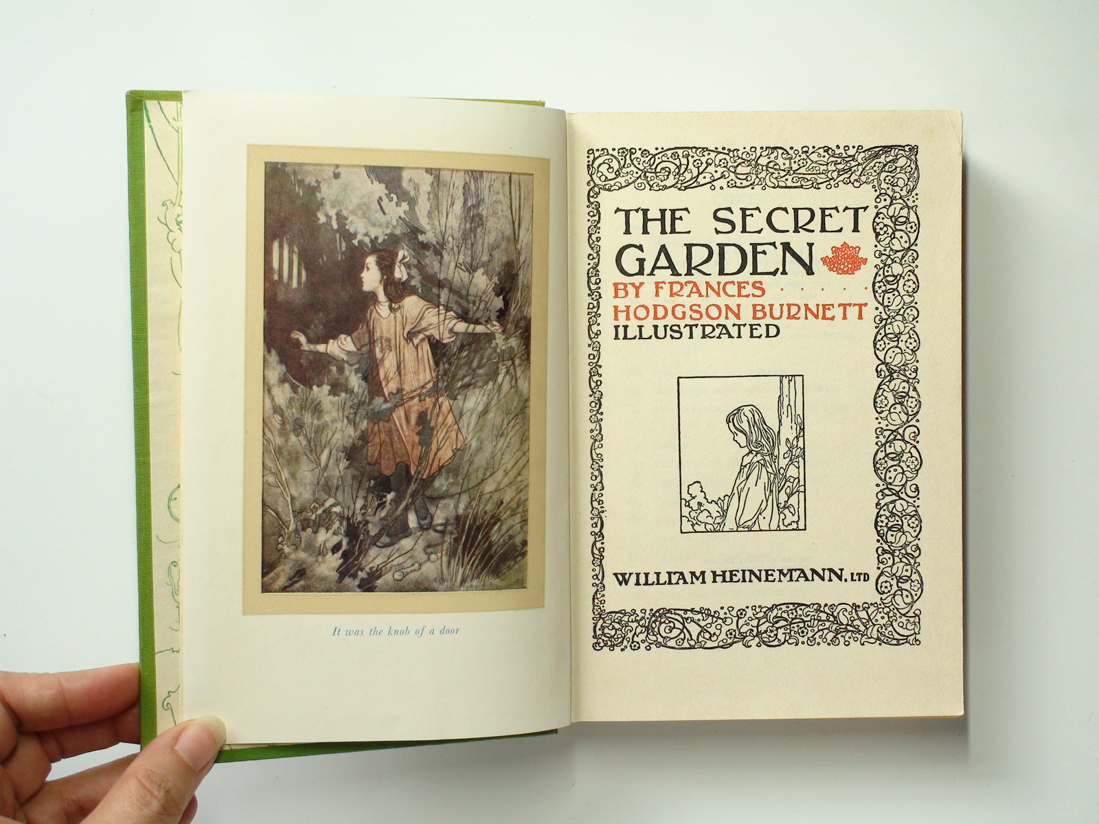The Secret Garden, by Frances Hodgson Burnett, Illustrated, No D/J, 1958