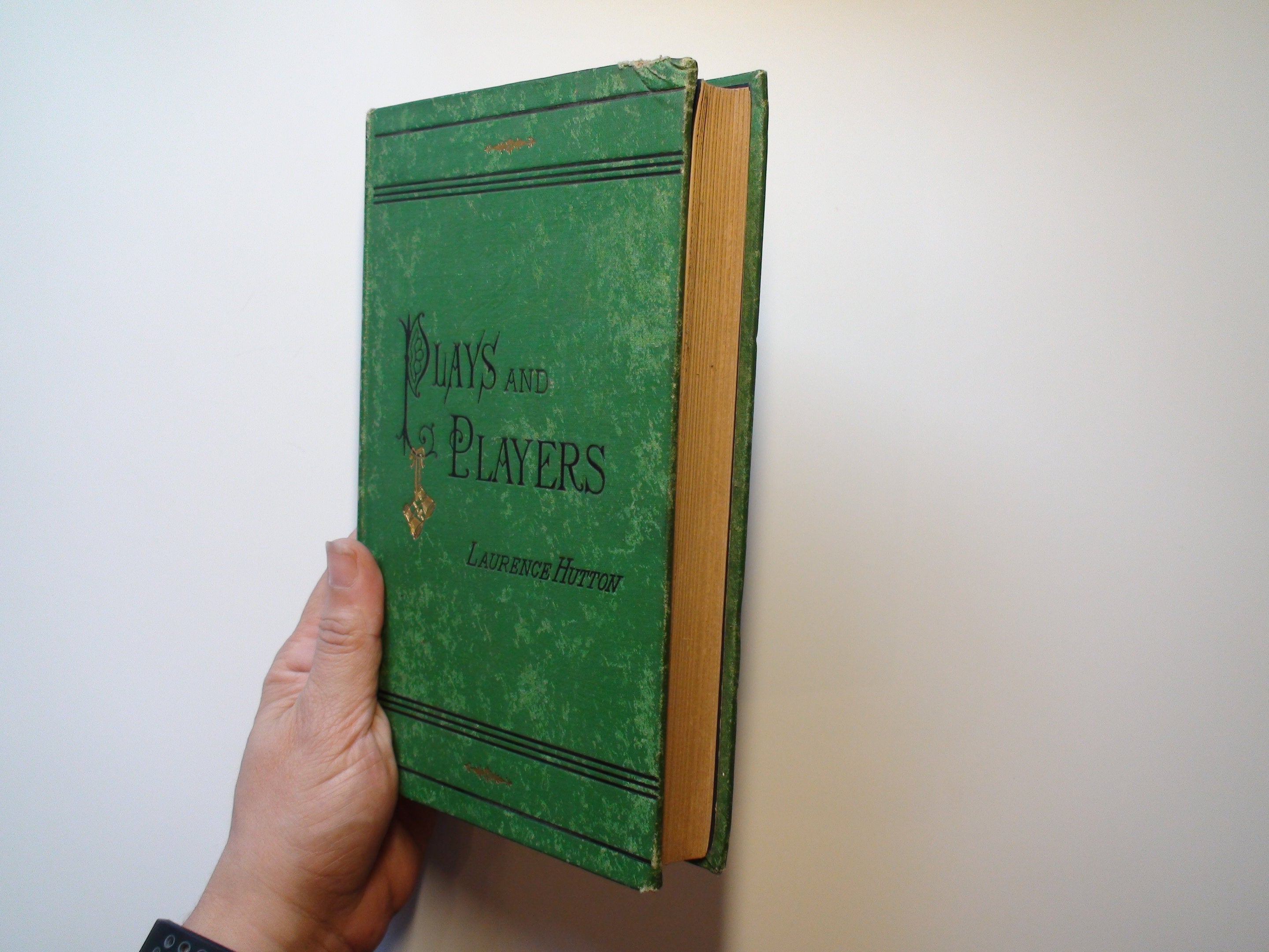 Plays and Players, Laurence Hutton, Victorian Binding, 1st. Ed., 1875