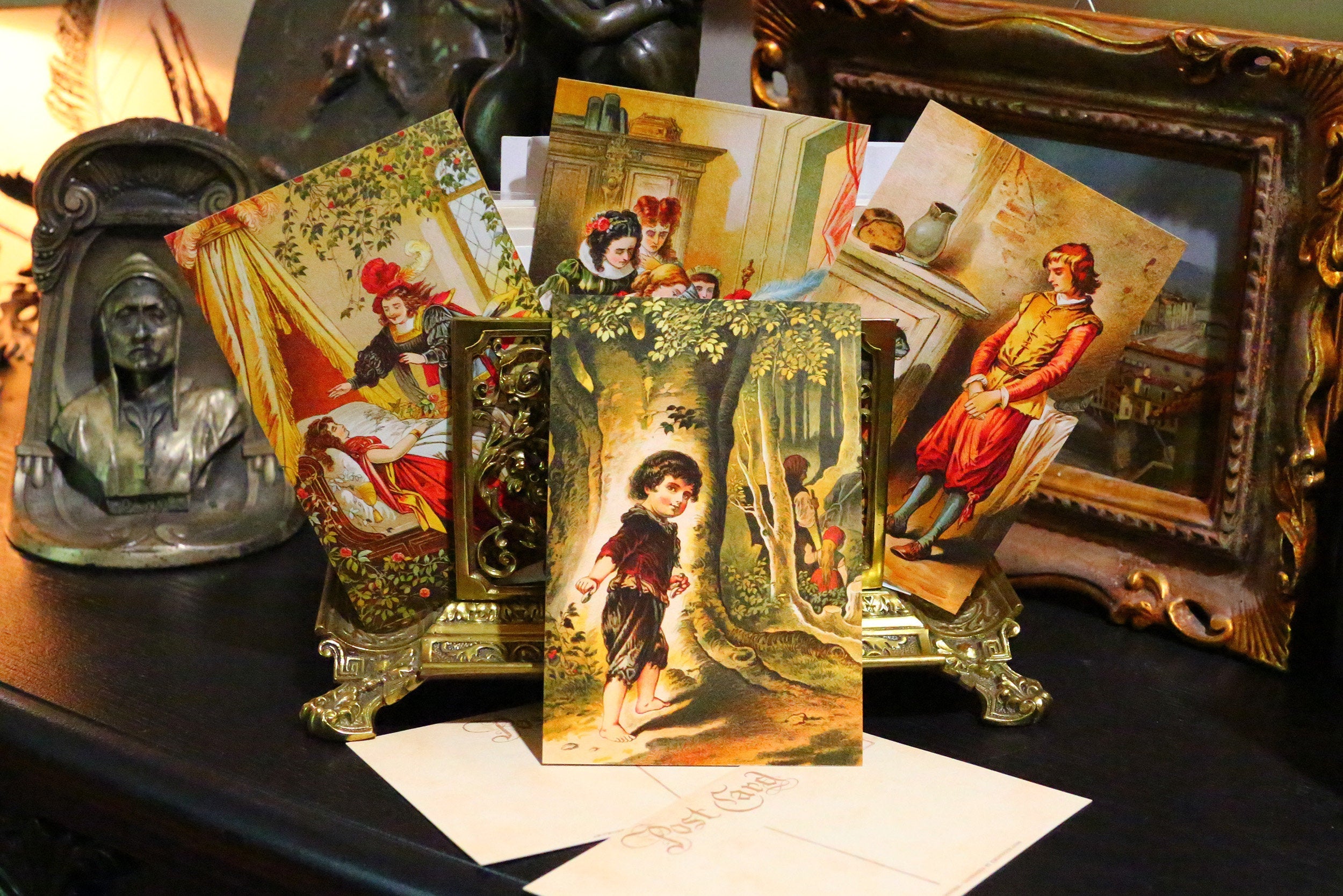 Classic Fairytale Postcard/Greeting Card Set, Exclusively Designed, 6 Designs, 12 Cards