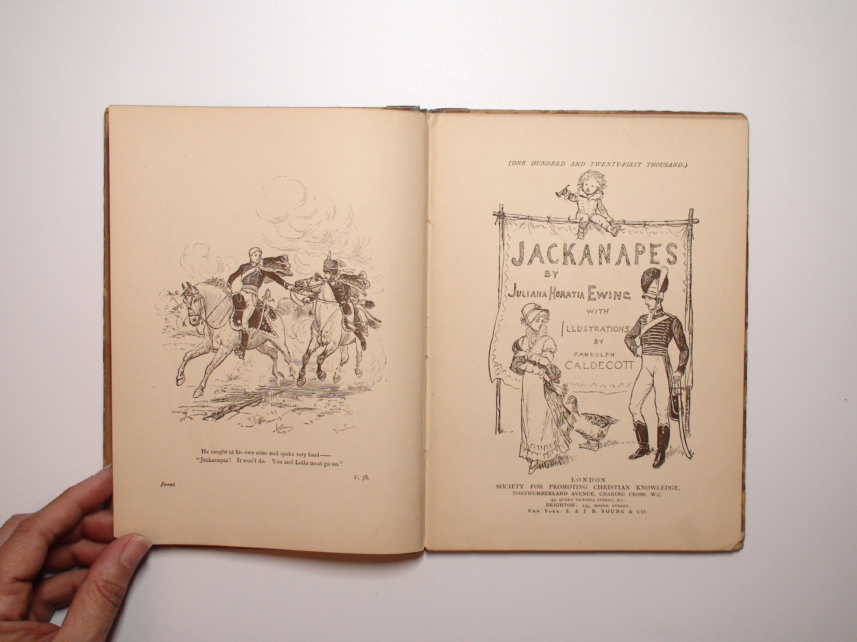 Jackanapes, Juliana Horatia Ewing, Illustrated by Caldecott, 1st. Ed., Rare