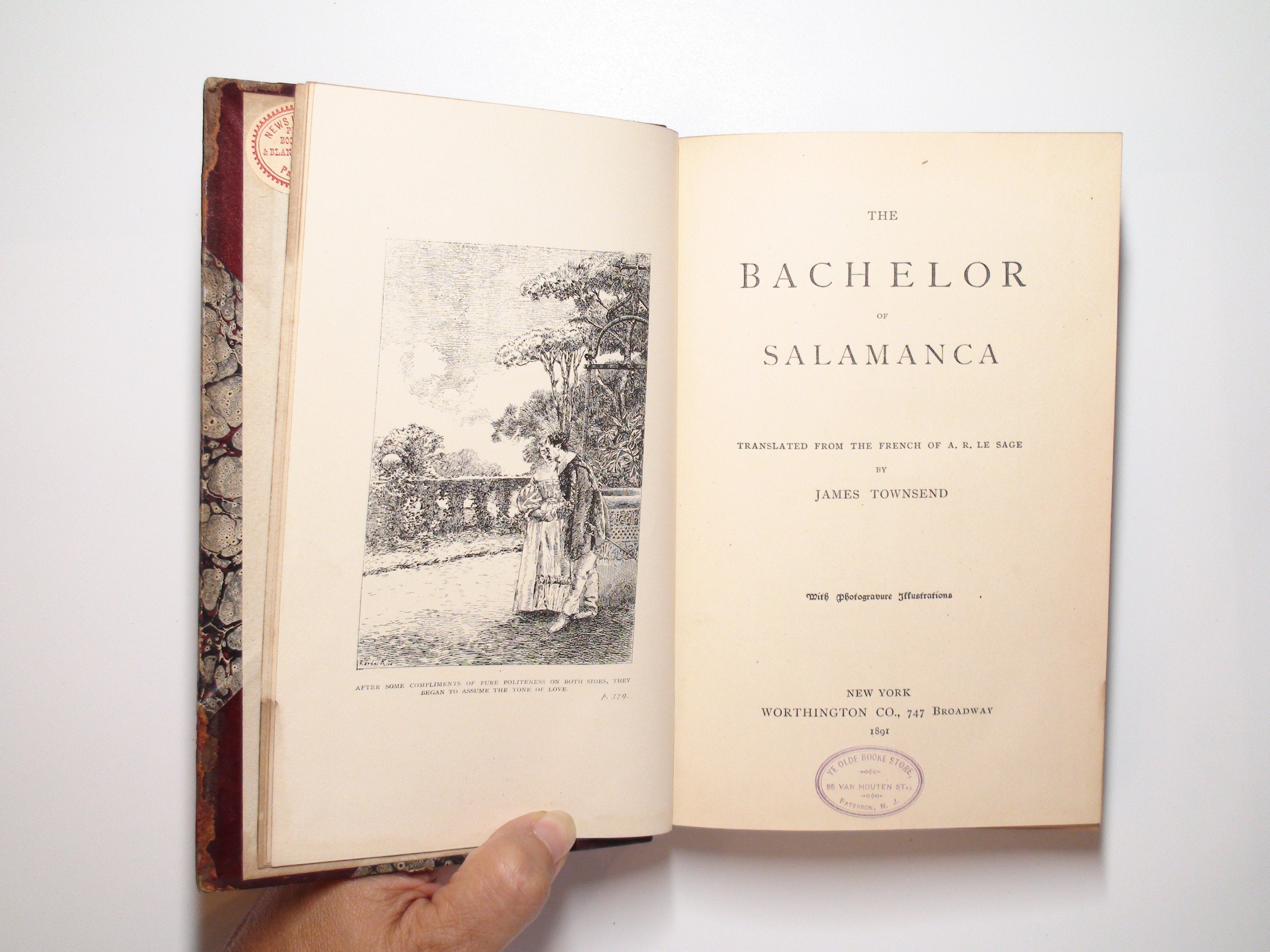 The Bachelor of Salamanca, James Townsend, Illustrated with Photogravures, 1891