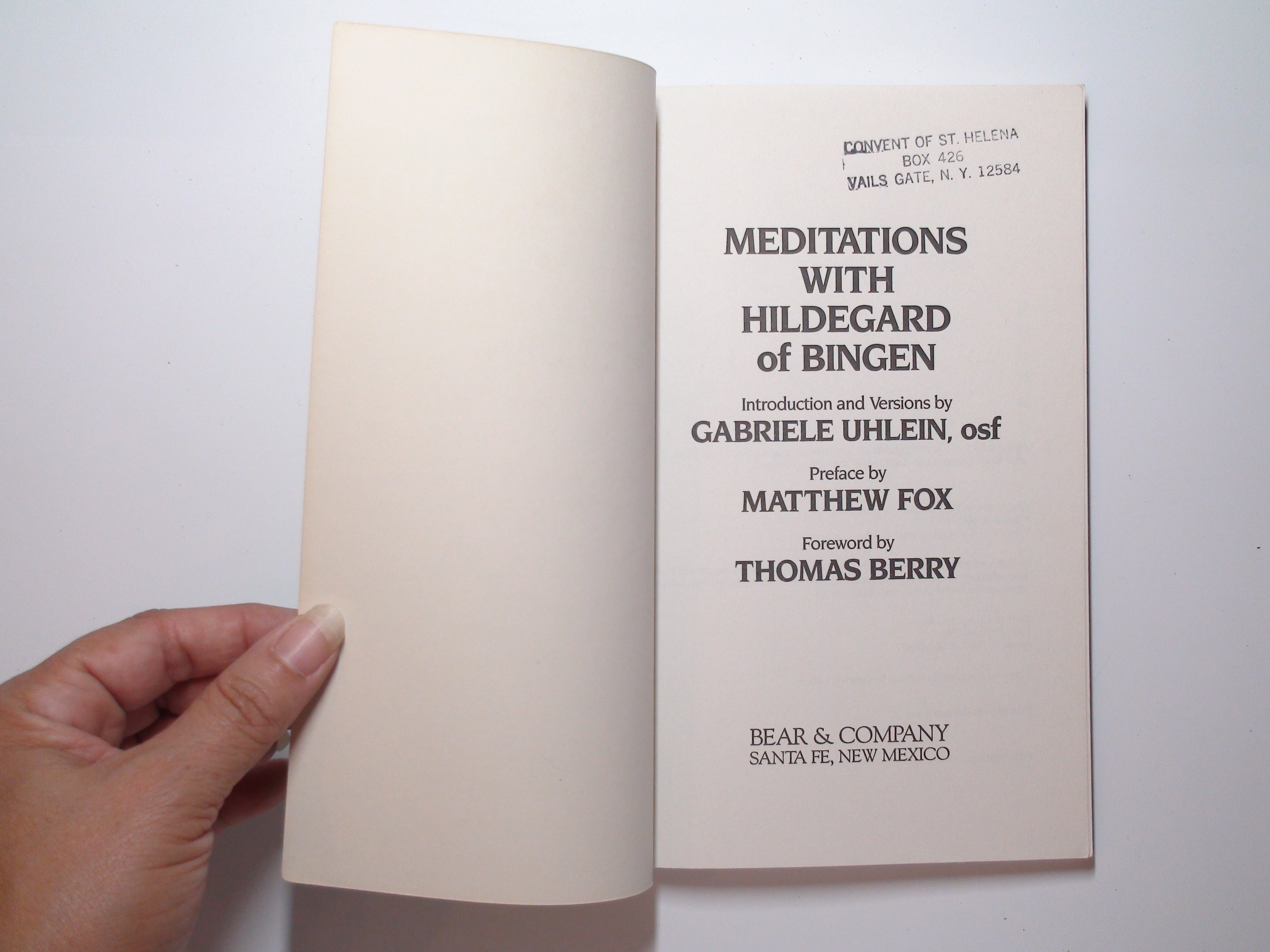 Meditations with Hildegard of Bingen, Gabriele Uhlein, 1st Ed, Illustrated, 1983