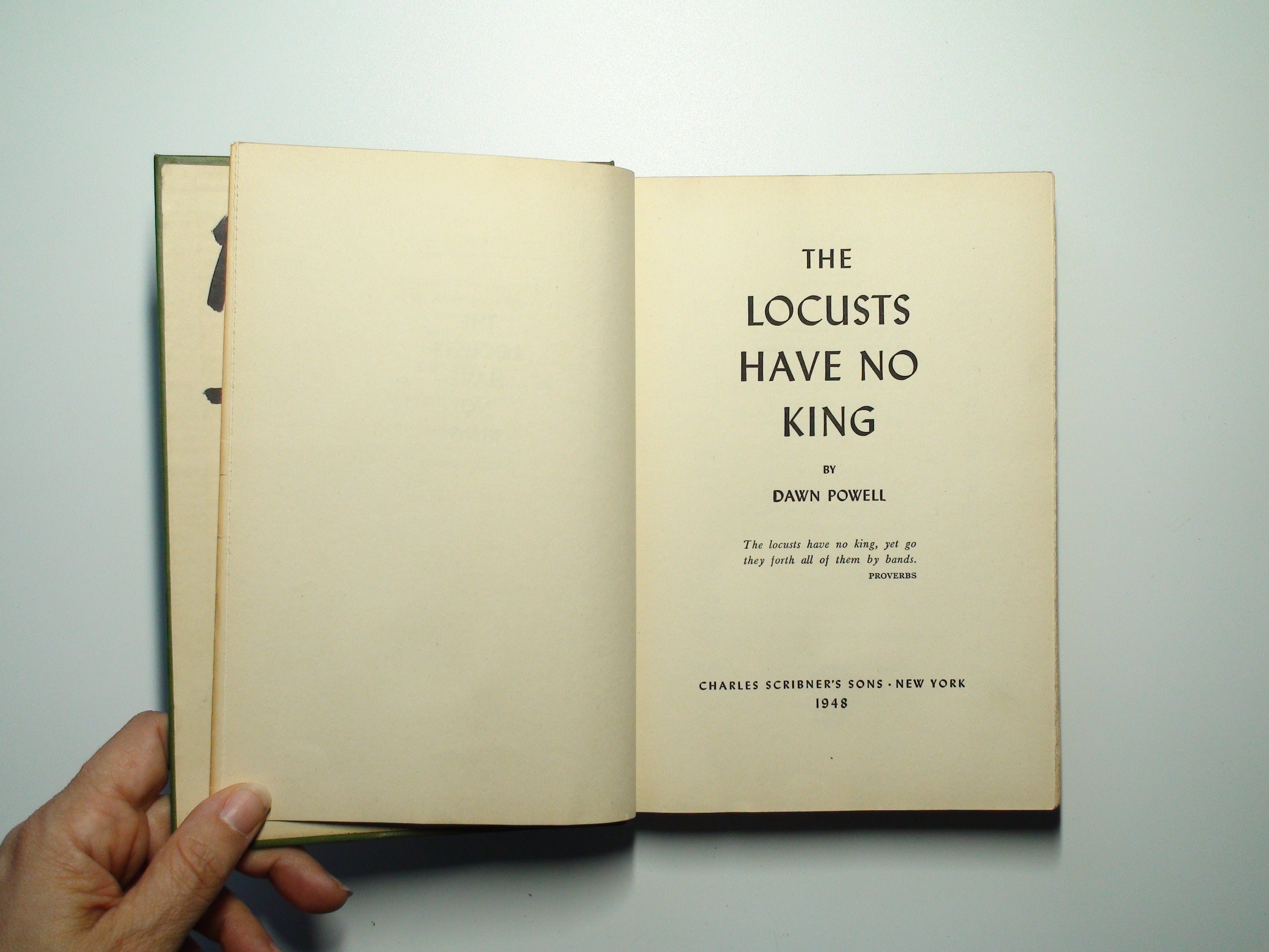 The Locusts Have No King, by Dawn Powell, 1st. Ed., 1948