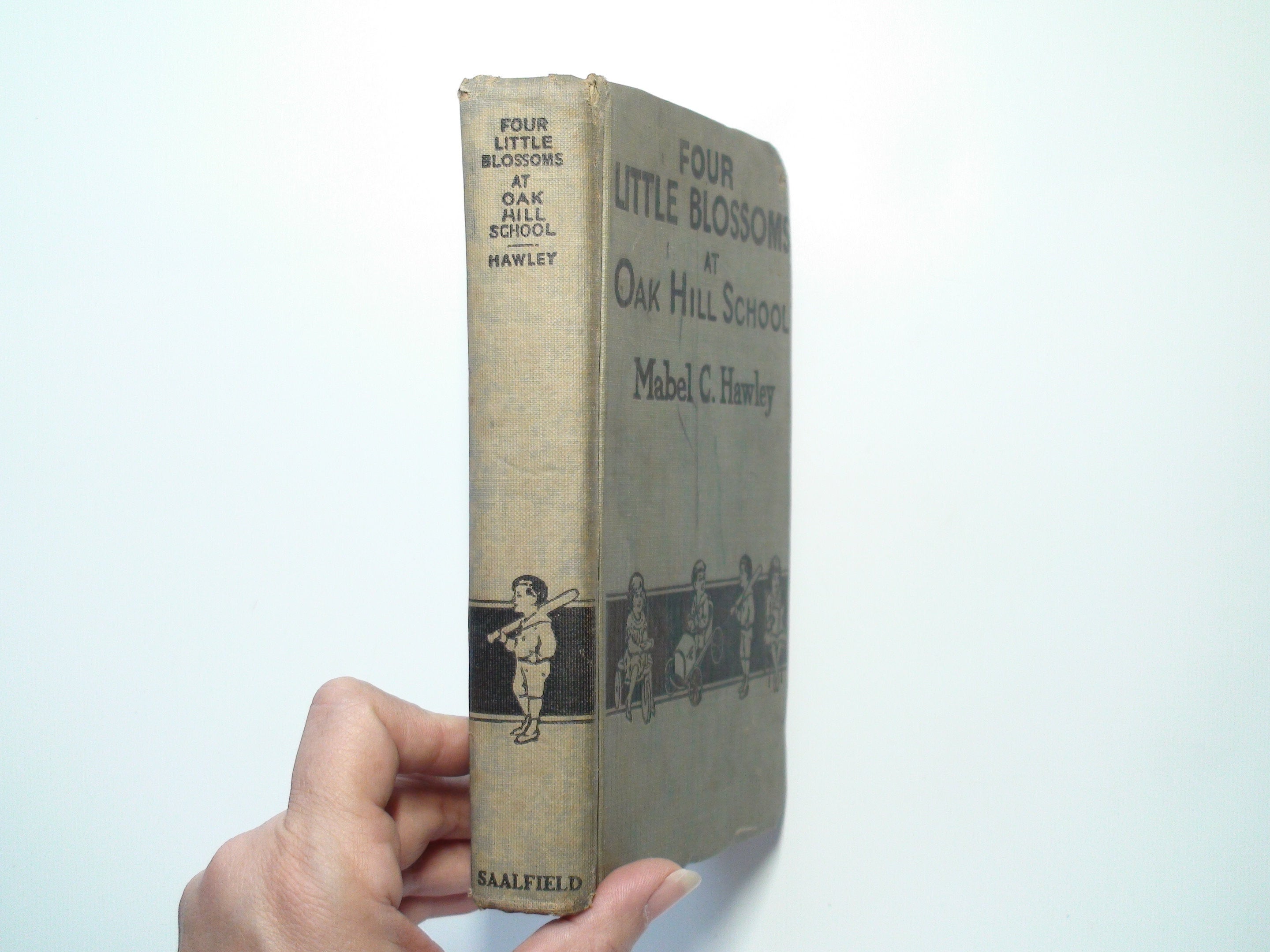 Four Little Blossoms, Mabel C. Hawley, Vintage Children's Book, 1st Ed, 1920
