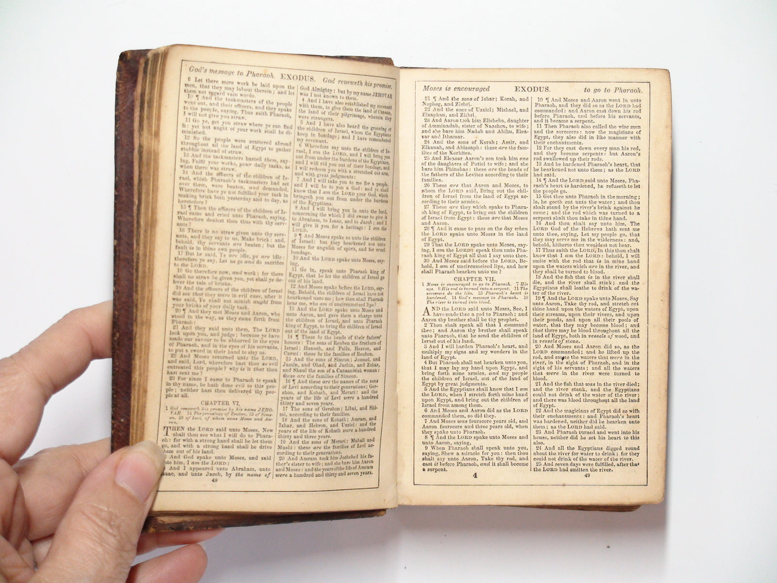 The Holy Bible, New and Old Testament, In Original Tongues, Leather, 1868