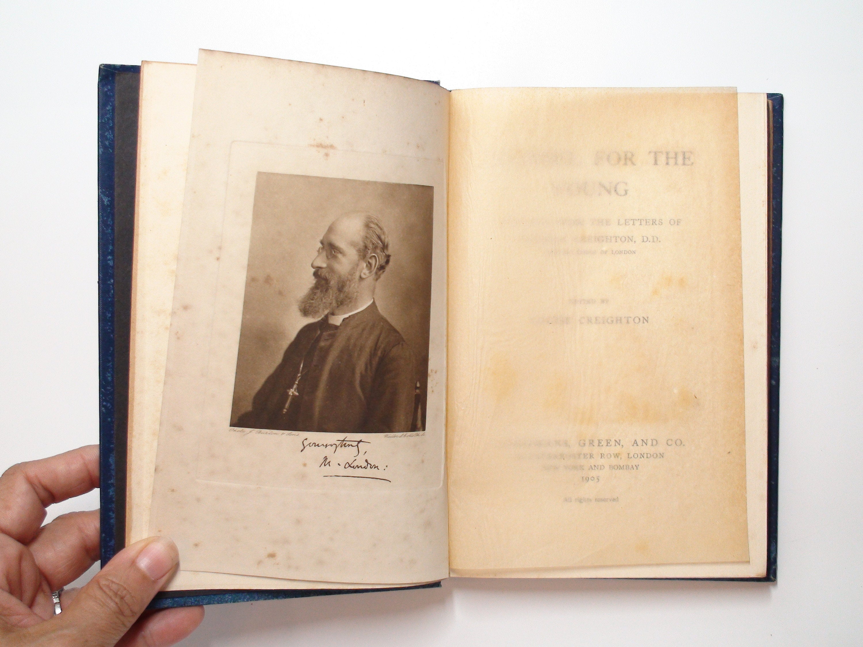 Counsel for The Young, Extracts From the Letters Of Mandell Creighton, Scarce, 1905